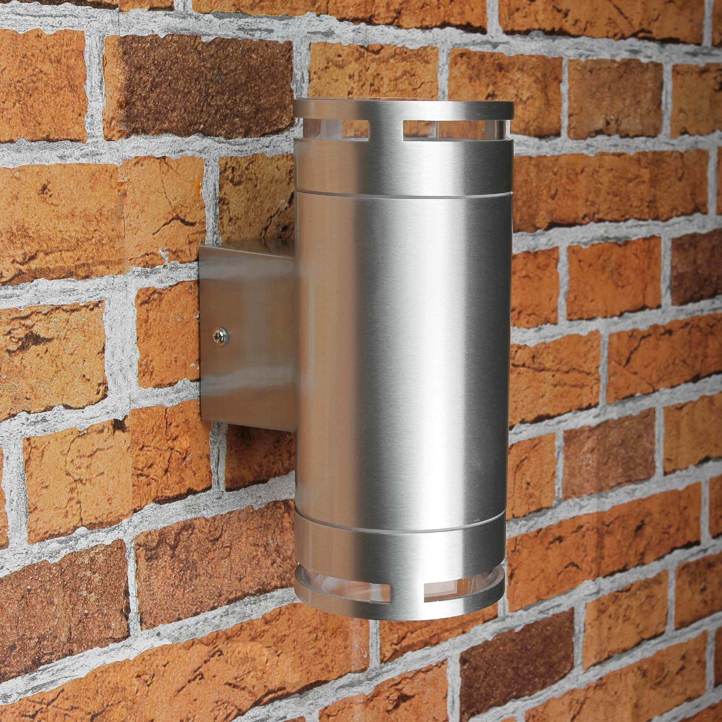 Außenleuchte Alu up & down Backstein, Gebäude, Mauer, Flasche, Shaker