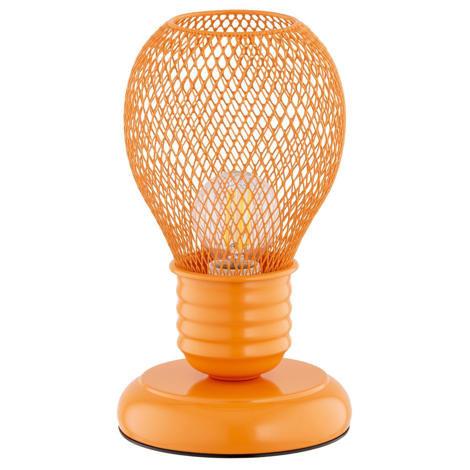Lämpchen, Netzschirm, Glühbirne, Tischleuchte, Orange