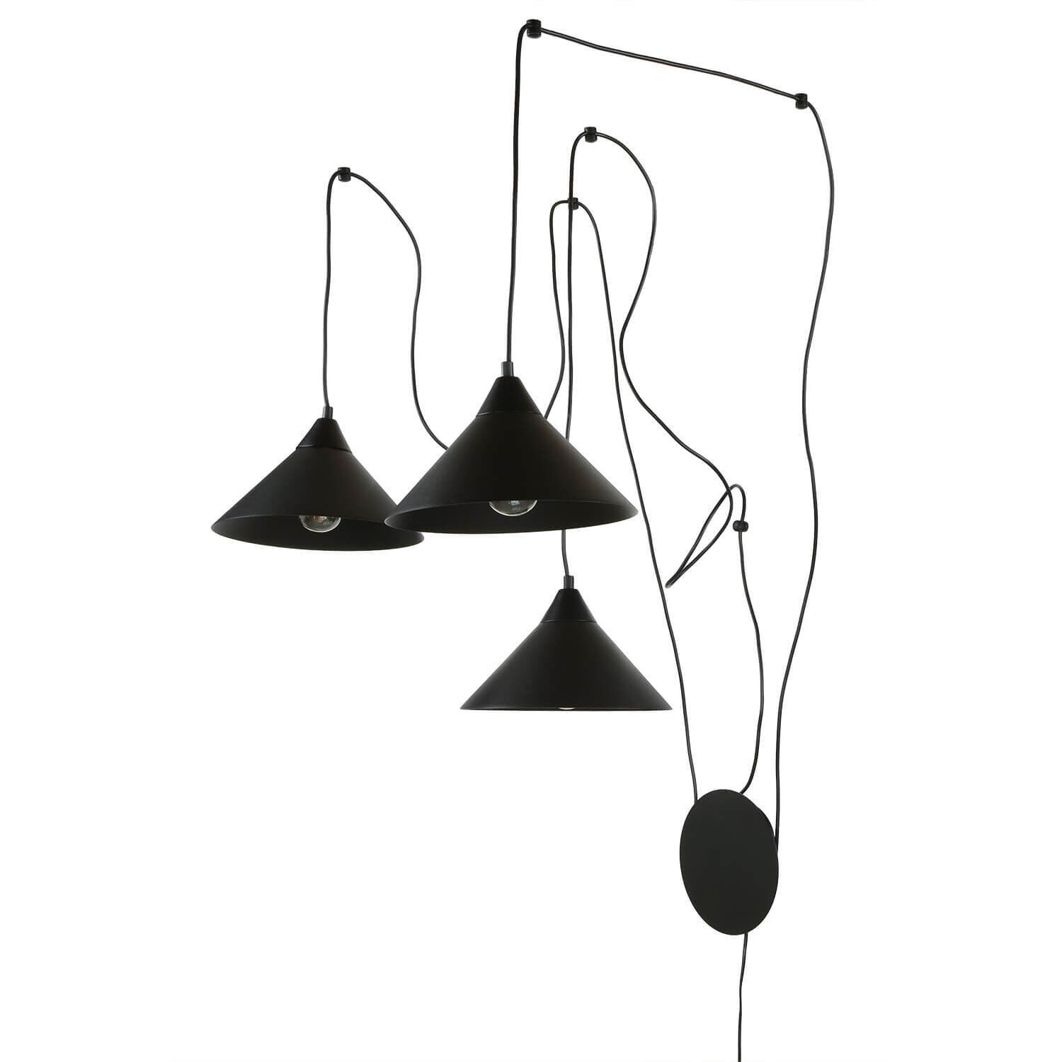 Spider Lampe à suspendre avec fiche Interrupteur à câble FLEXIO