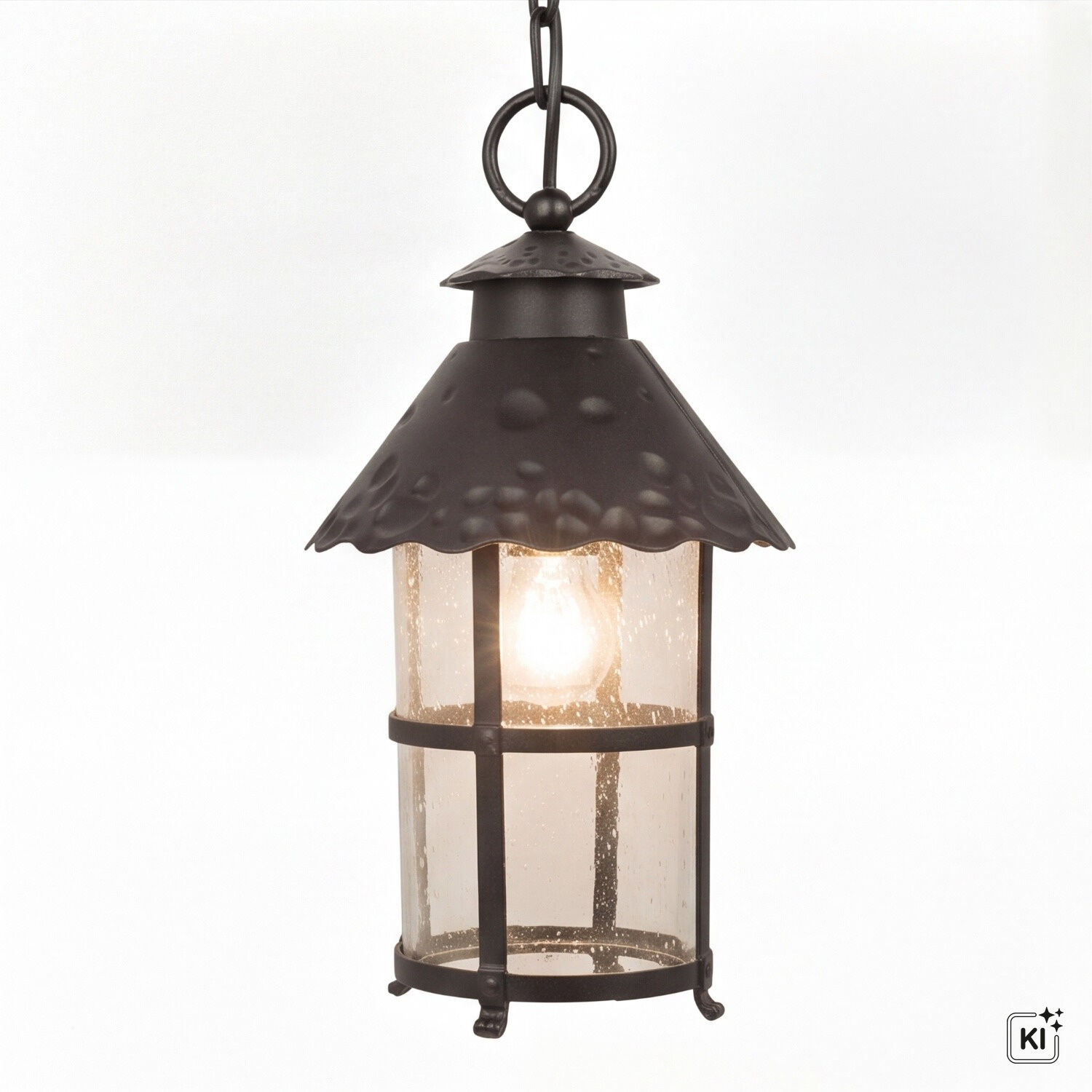 le51624-pendelleuchte-terrasse-balkon-garten-aussen-metall-glas-gehaemmert-antik-rustikal-klassisch-schwarz-04 Laterne, hängende Laterne, Glasscheiben, Metallrahmen, Kerzenlampe