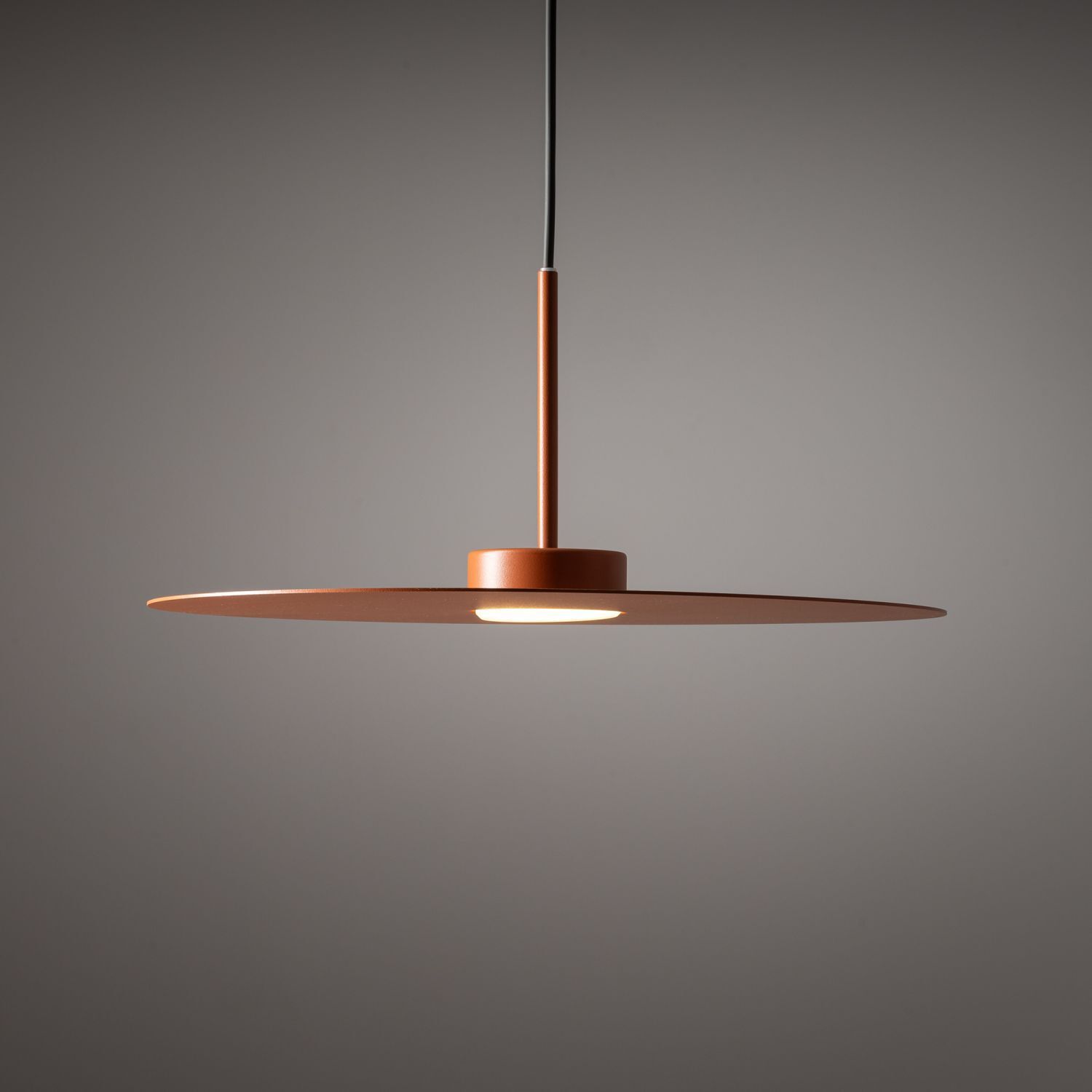 Lampe à suspendre moderne en acier GX53 ronde Ø40 cm Terracota