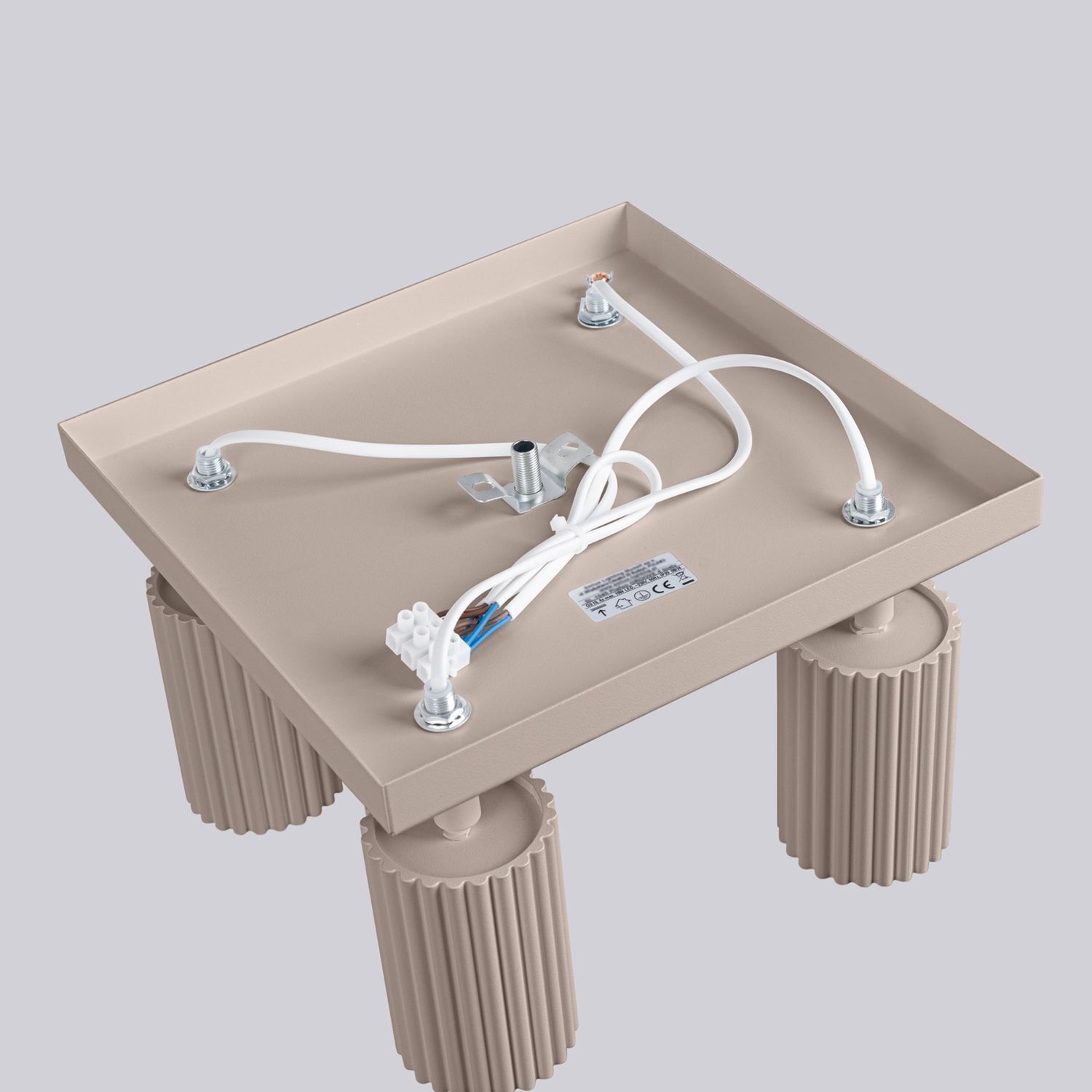 Deckenstrahler Taupe GU10 B:25 cm Aluminium verstellbar