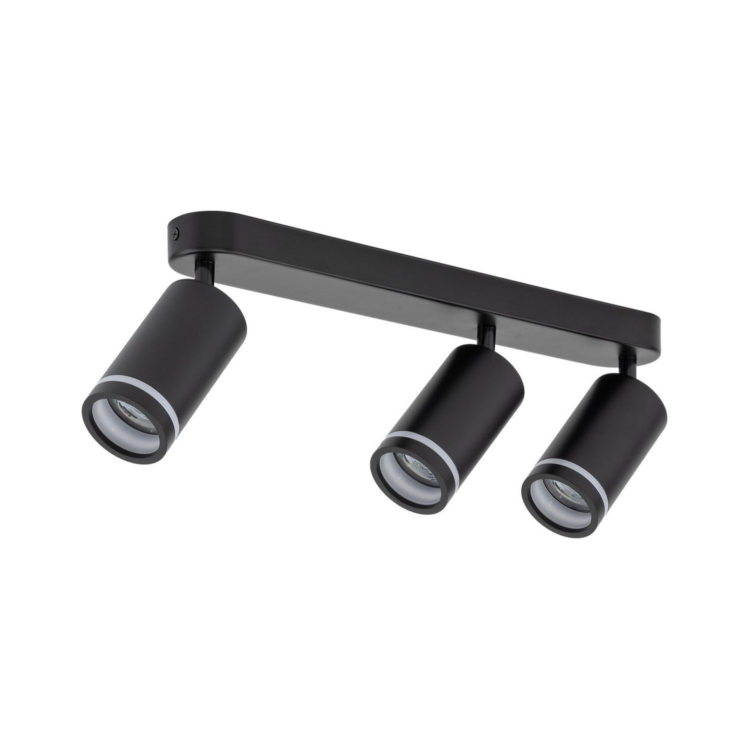 Deckenstrahler 3-flammig Schwarz 55 cm lang Metall GU10