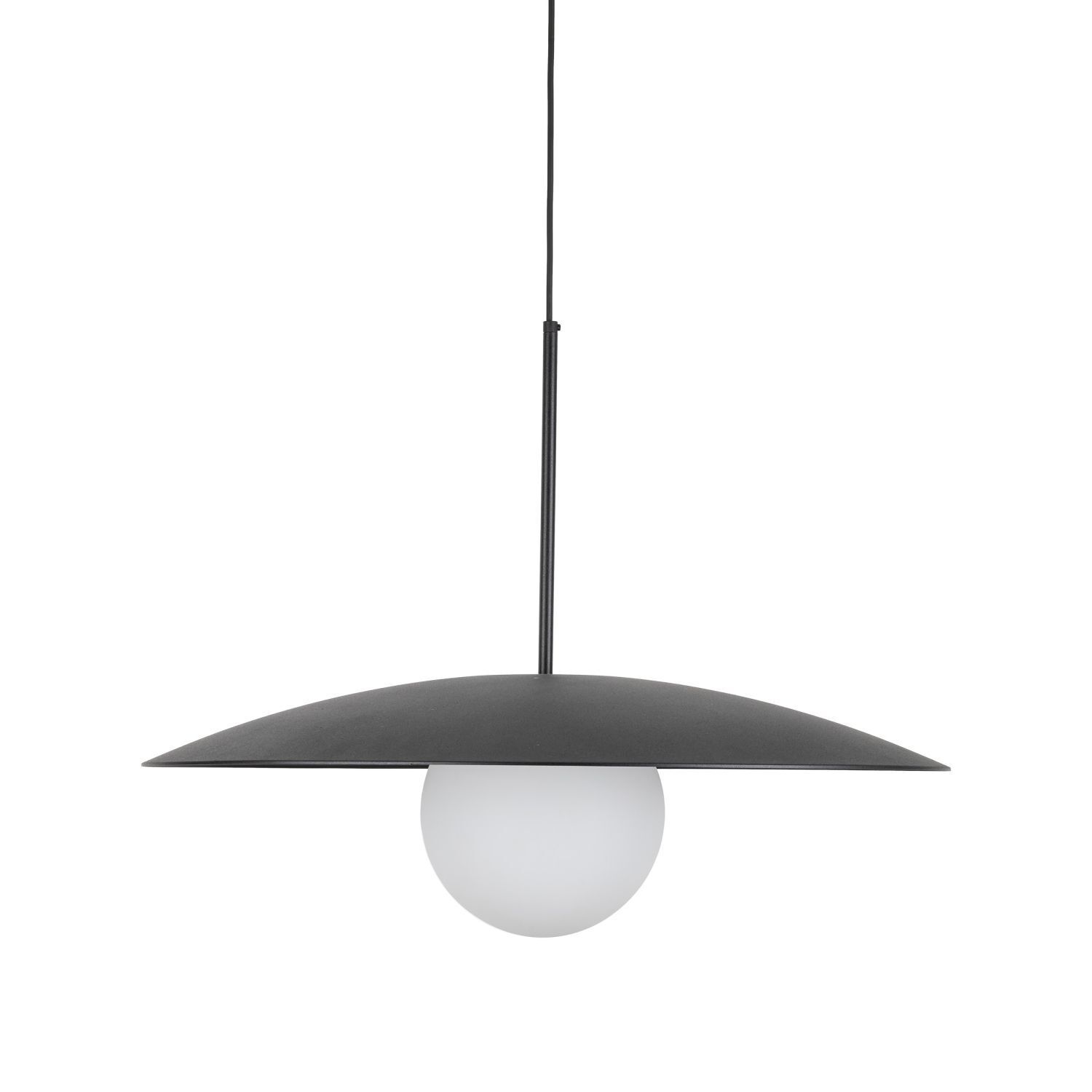 Blendarme Suspension Noir Métal Verre E27 Ø65 cm Lampe, Gerät, Deckenventilator, Elektrisches Gerät