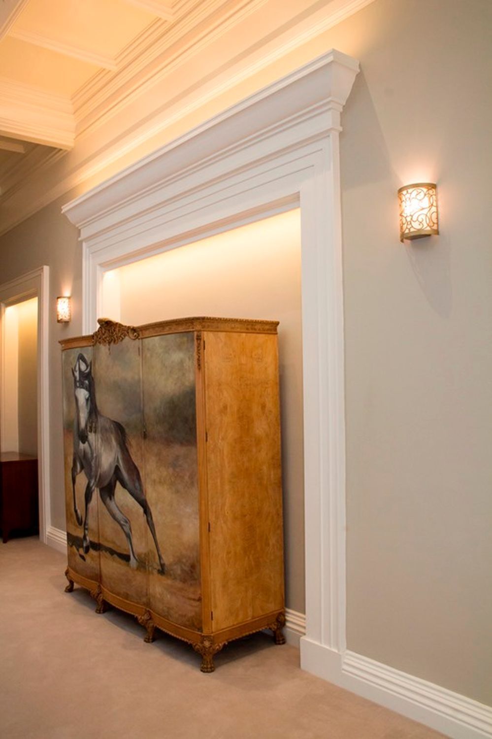 Ecke, Innenarchitektur, Holz, Hartholz, Gebeiztes Holz