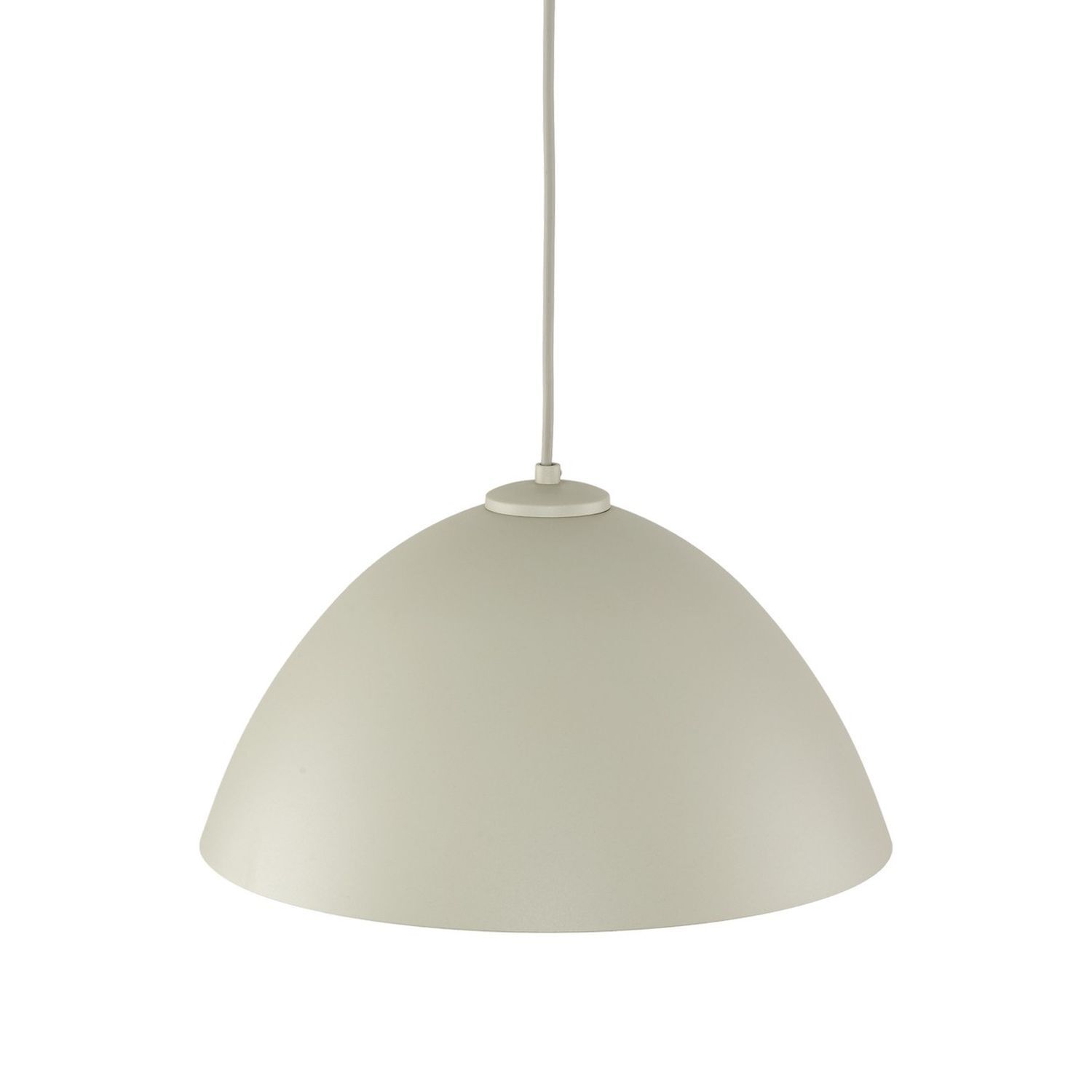 Pendelleuchte Metall Beige Ø 34 cm rund Höhe verstellbar E27 Lampe, Lampenschirm, Leuchte