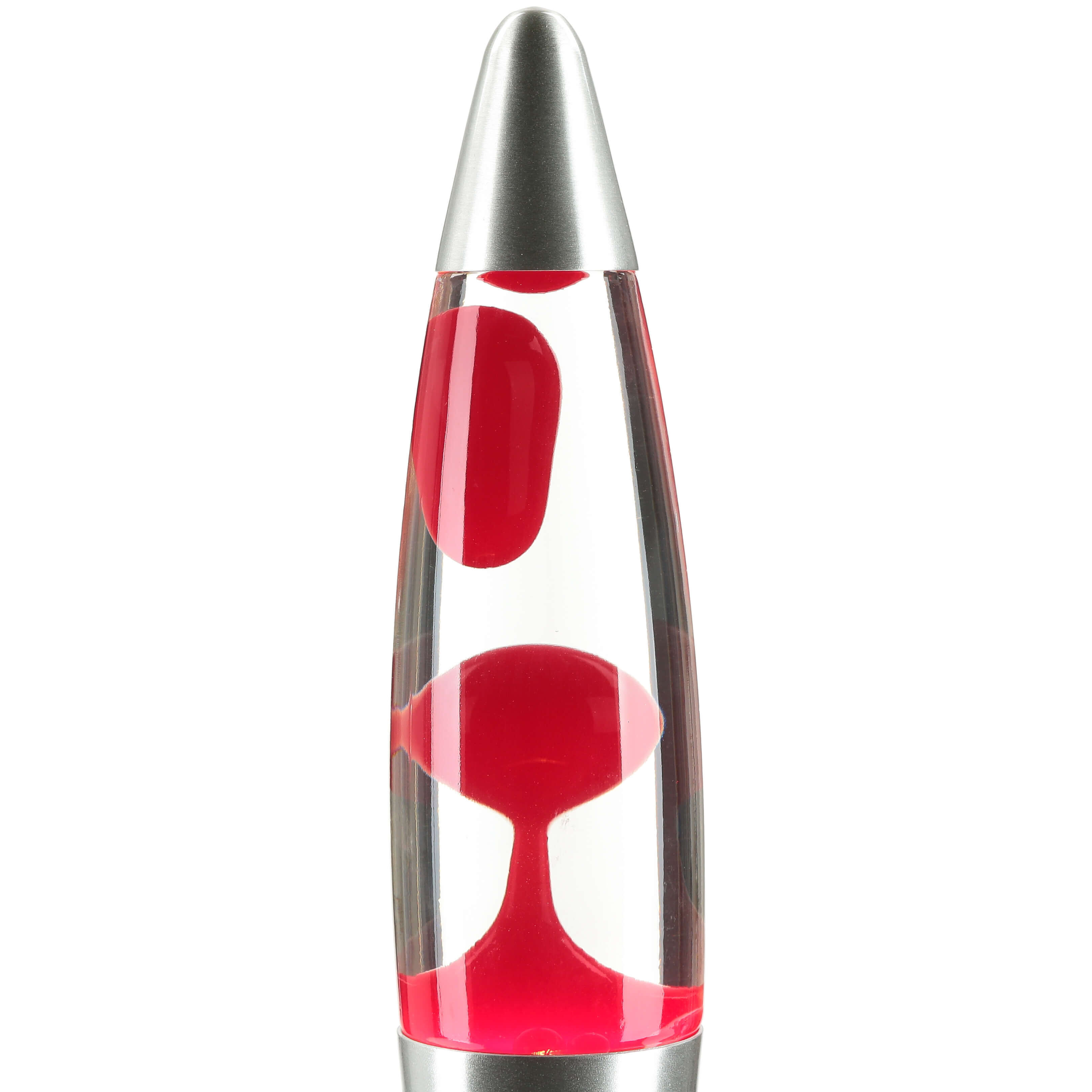 Auffallende Lavalampe Rot Transparent H:36cm TIMMY Töpferei, Kosmetik, Glas, Vase