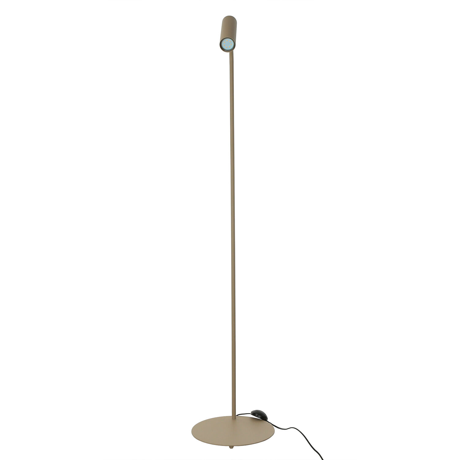 Stehlampe Metall GU10 verstellbar 159 cm in Beige Gold Lampe, Elektrisches Gerät, Mikrofon