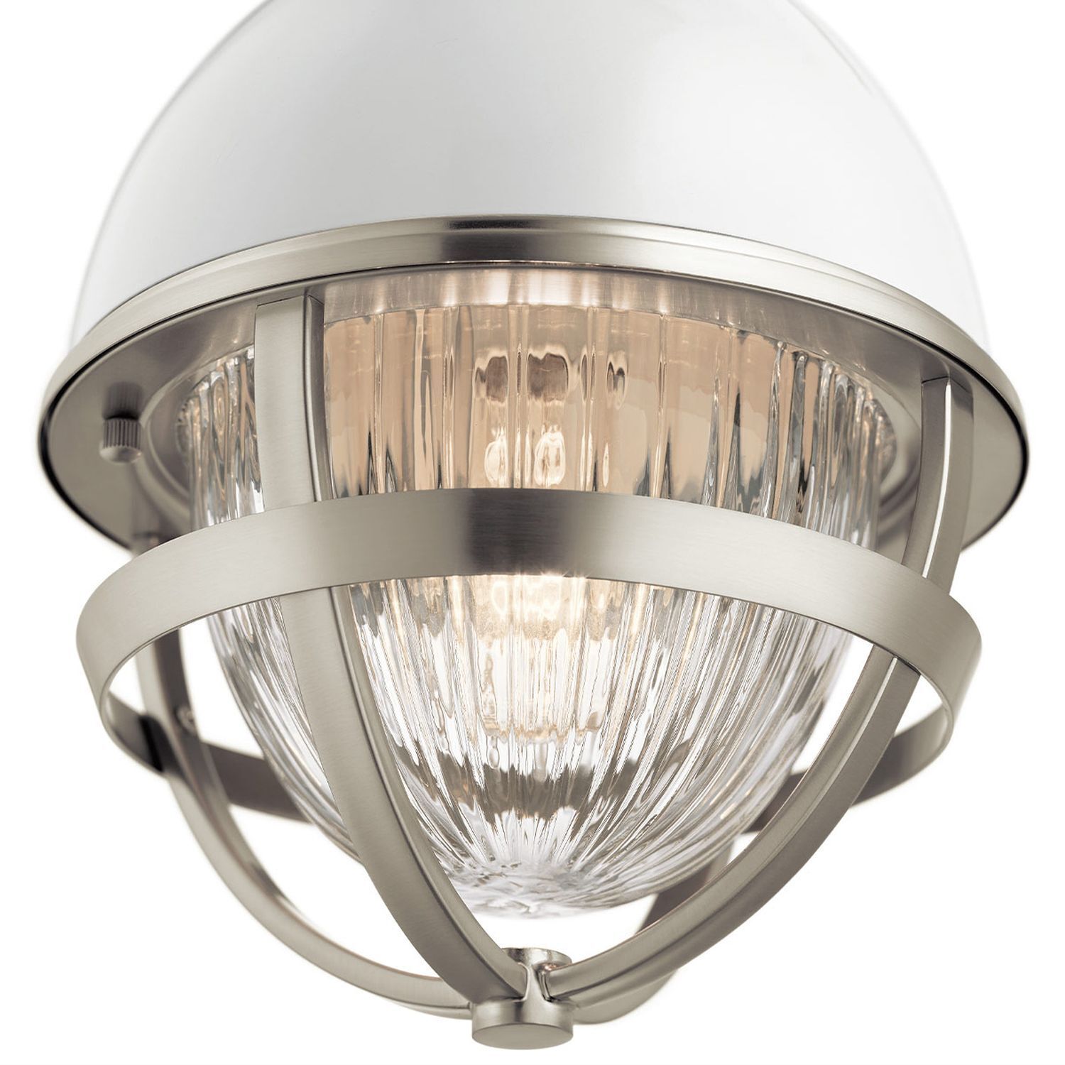 Hängelampe klein Ø 20,4 cm rund H: max. 135,9 cm Metall Glas