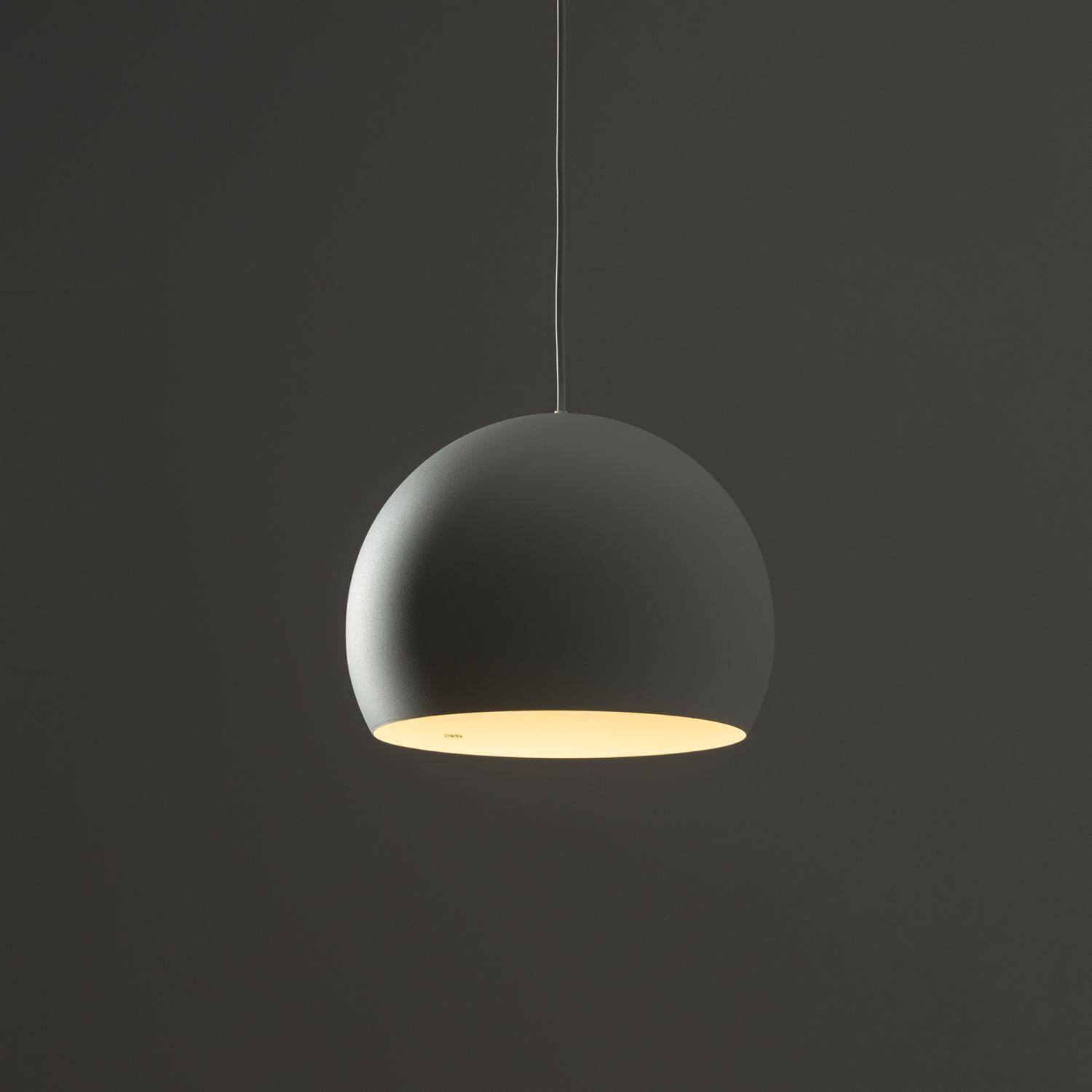 Hängeleuchte Kugelschirm Ø 27,5 cm GU10 Weiß Metall Retro Lampe, Deckenleuchte, Leuchte