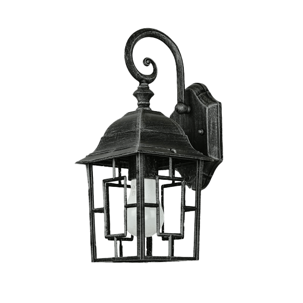 Außenleuchten Außenleuchte, Wandlampe, Laterne, Metall, Schwarz