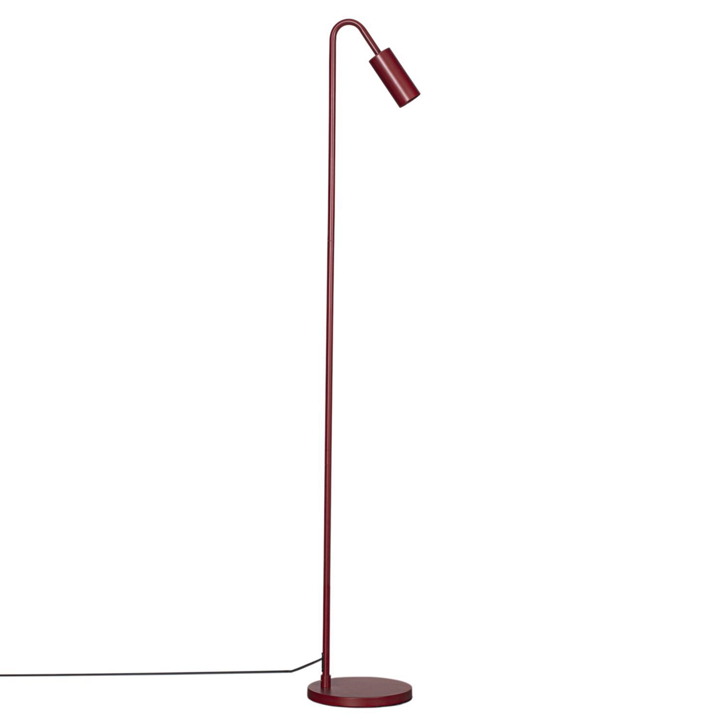 Stehlampe Metall 146 cm Dunkelrot GU10 Retro Design