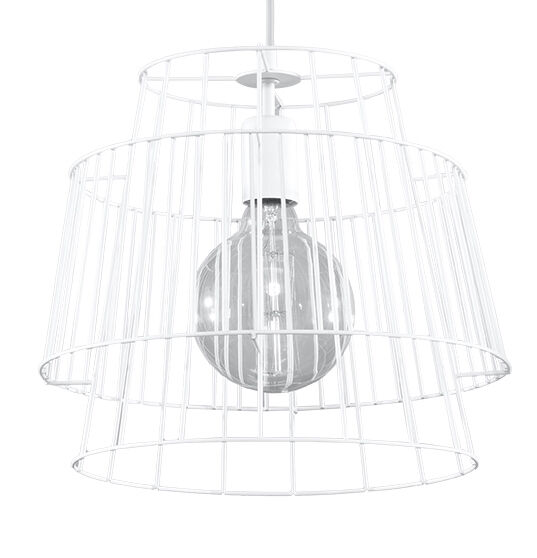 Suspension blanche en métal Ø35cm Moderne DALE Lampe à suspendre