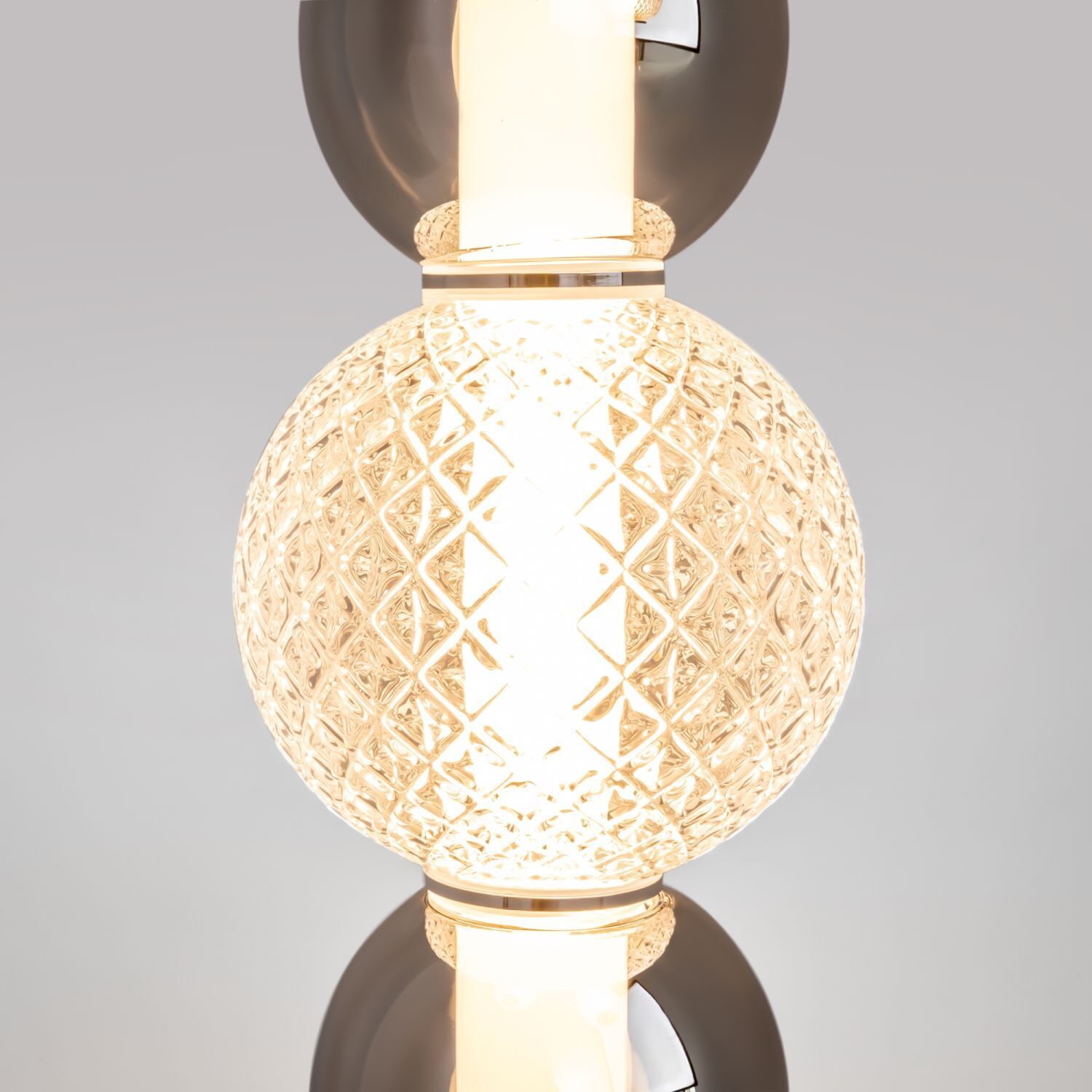 LED Hängelampe Metall Rauchglas 38 cm breit 4000 lm INA Lampe, Flasche, Kosmetik, Parfüm