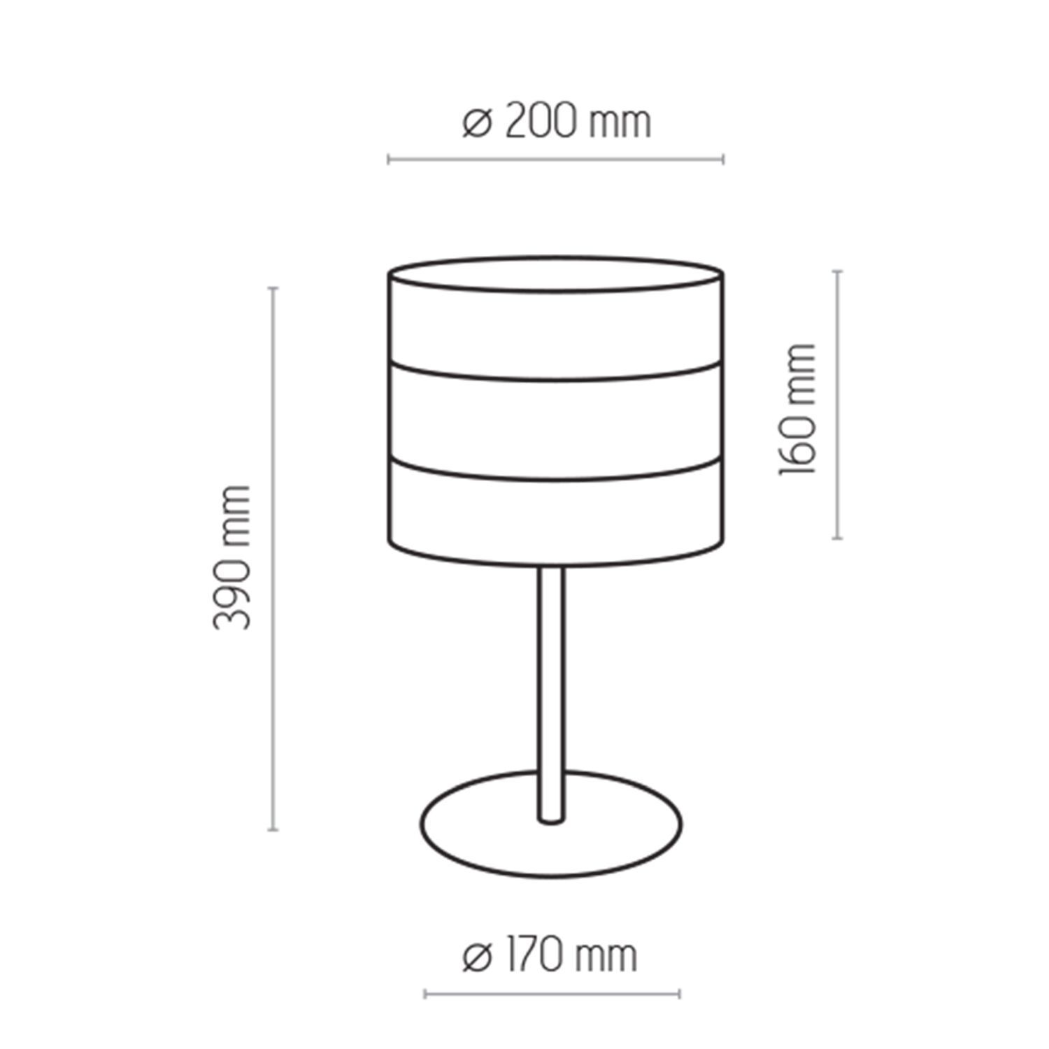 Lampe de chevet tissu blanc or 39 cm faible éblouissement