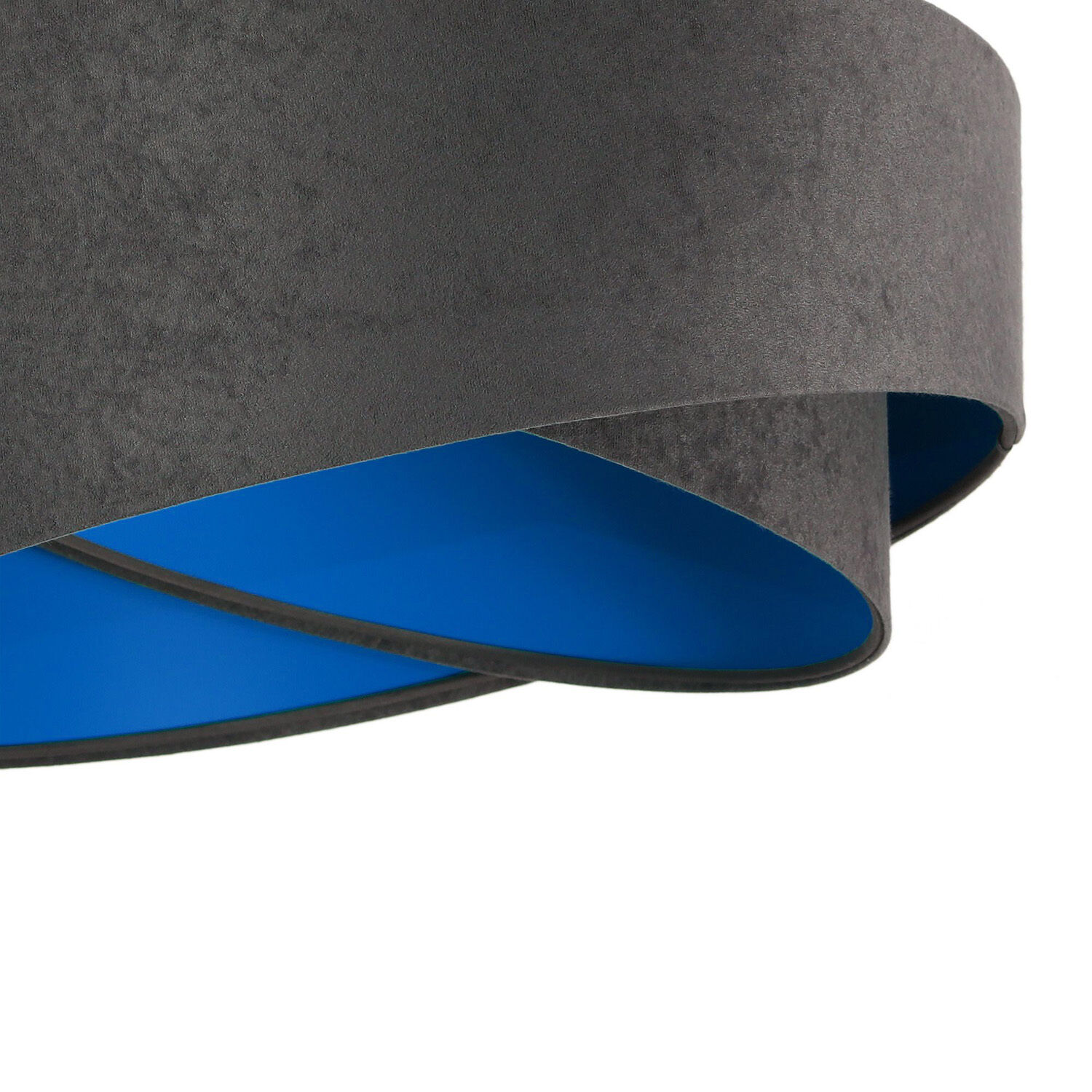 Hängeleuchte Esstisch Wohnzimmer Grau Blau Ø50cm Bekleidung, Hut, Mütze