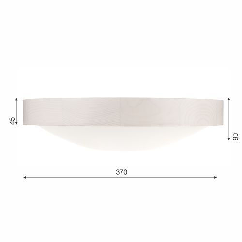 Plafonnier FERNLY Blanc Moderne rond Salon