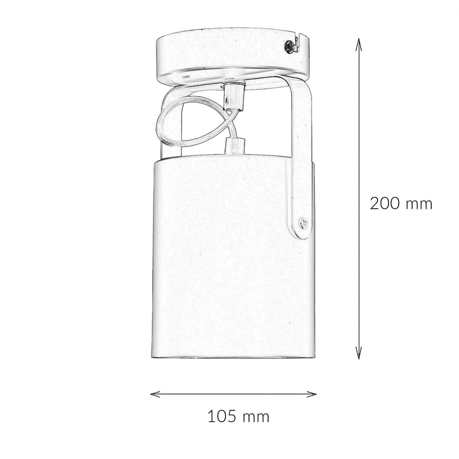 Spot plafond blanc E27