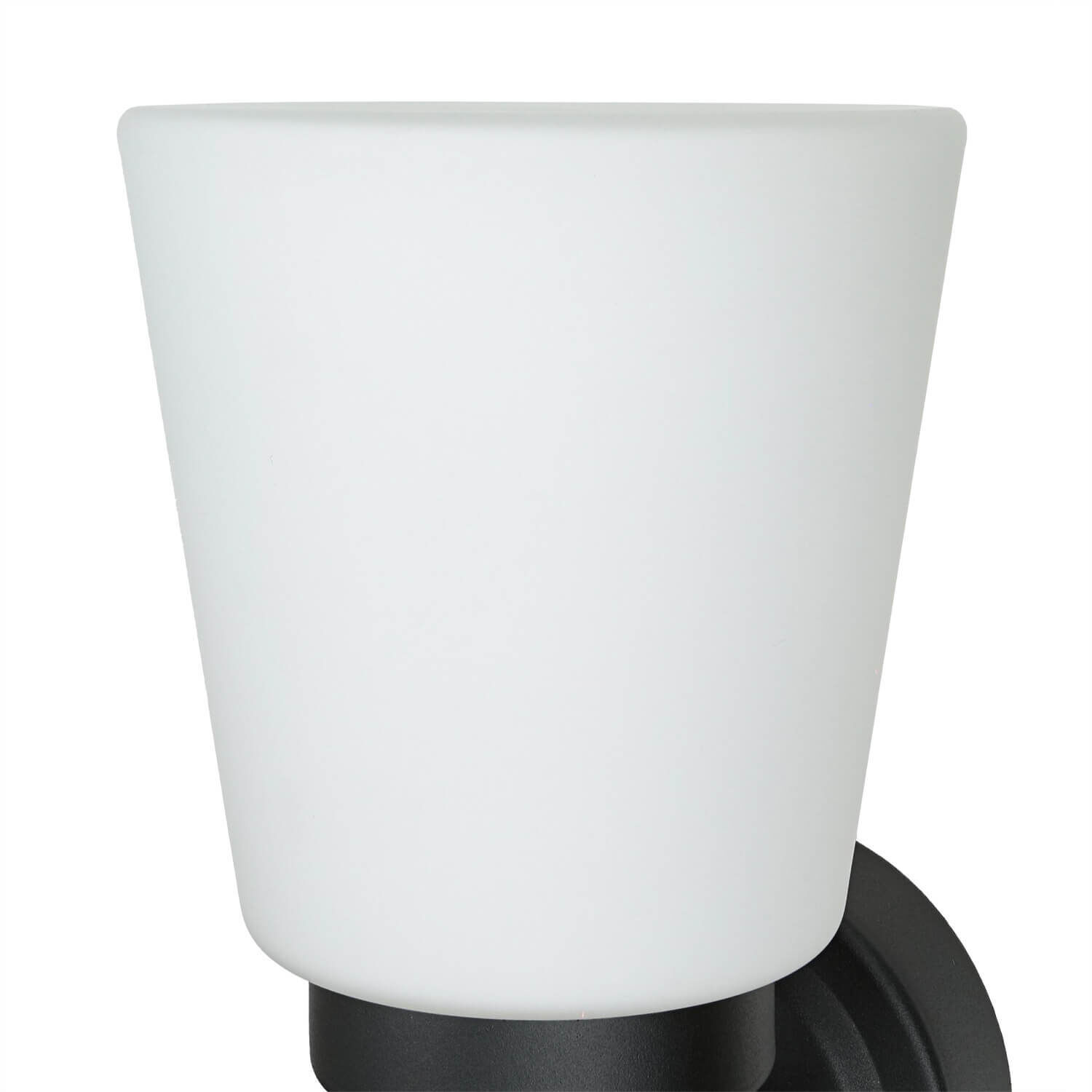 Wandleuchte Badezimmer Weiß Schwarz Metall IP44 Lampe, Lampenschirm