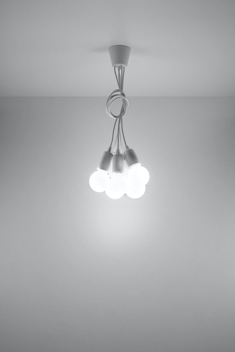Lampe à suspendre réglable NESSA Blanc Profondeur jusqu'à 90cm