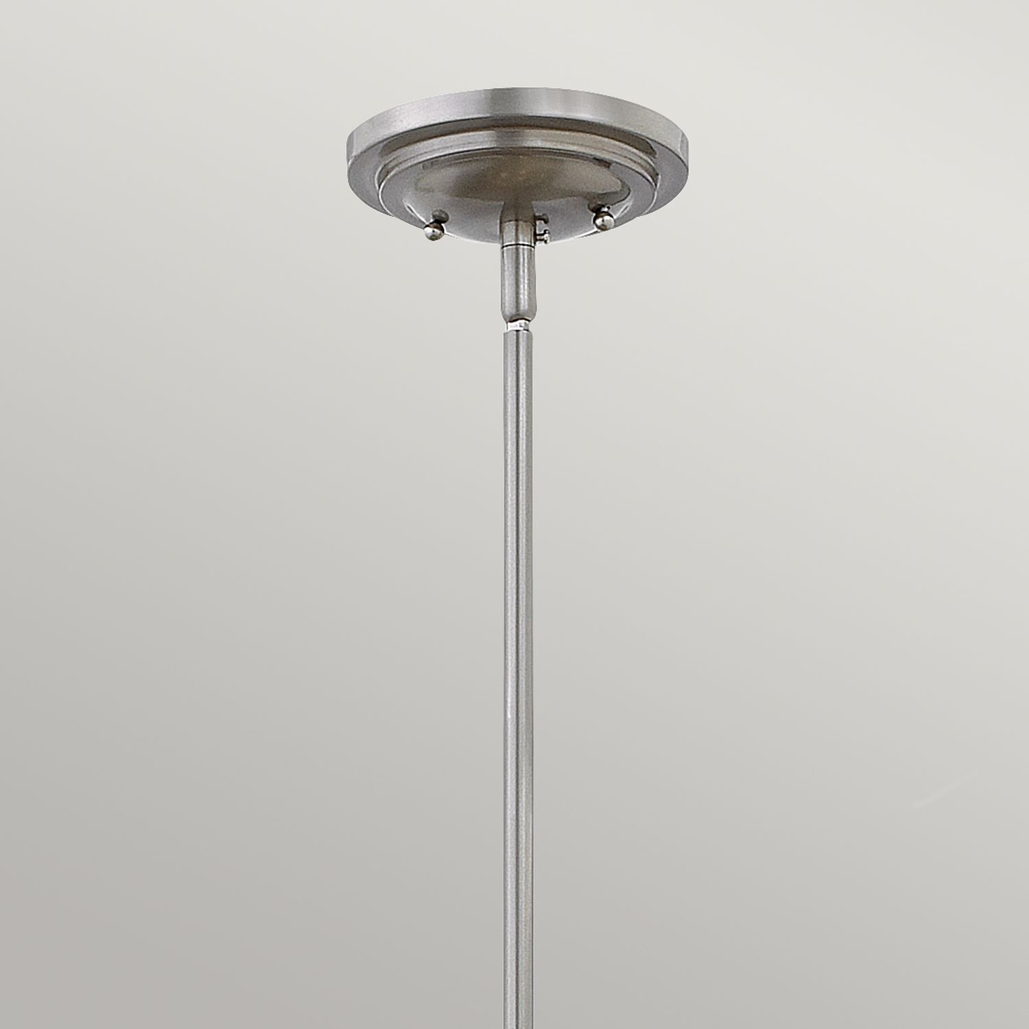 deckenlampe, pendellampe, metal, silber, einfache form