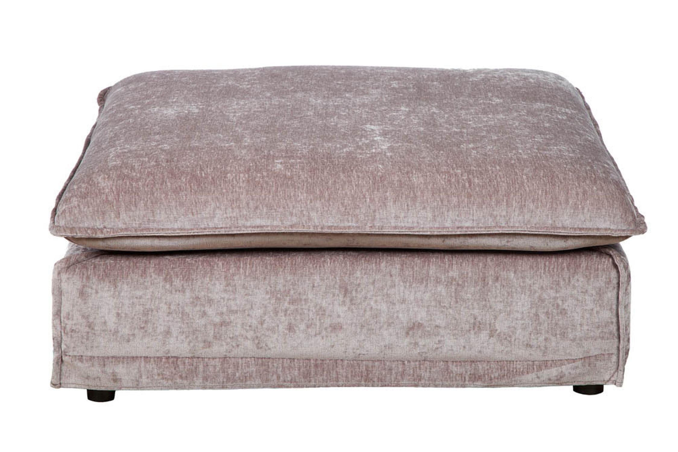 Pouf en velours taupe L : 100 cm housse lavable Kissen, Dekoration für Zuhause, Mobiliar, Tasche, Handtasche