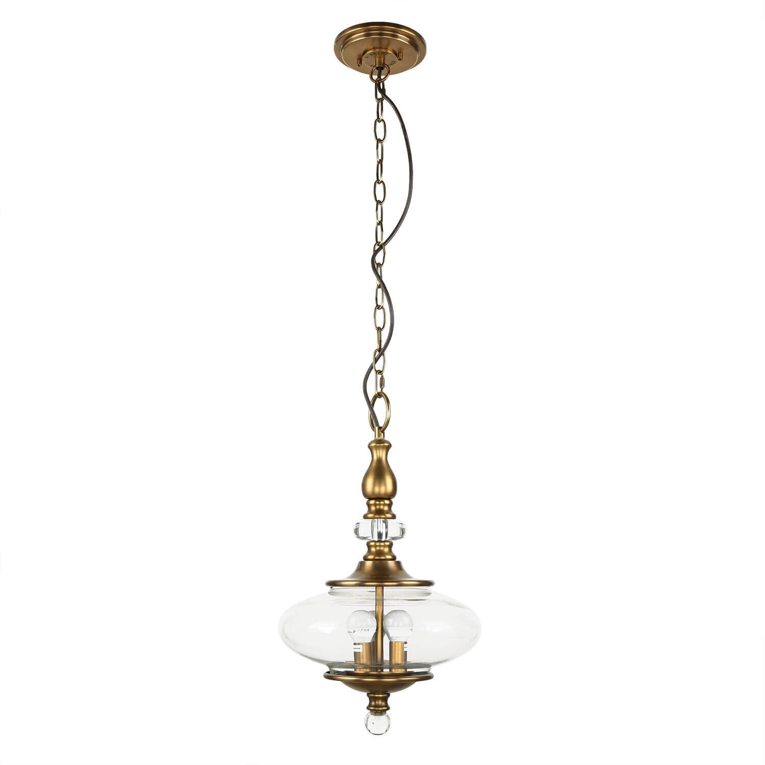 Pendelleuchte LYN Messing Ø30cm kürzbar Lampe Leuchter, Lampe