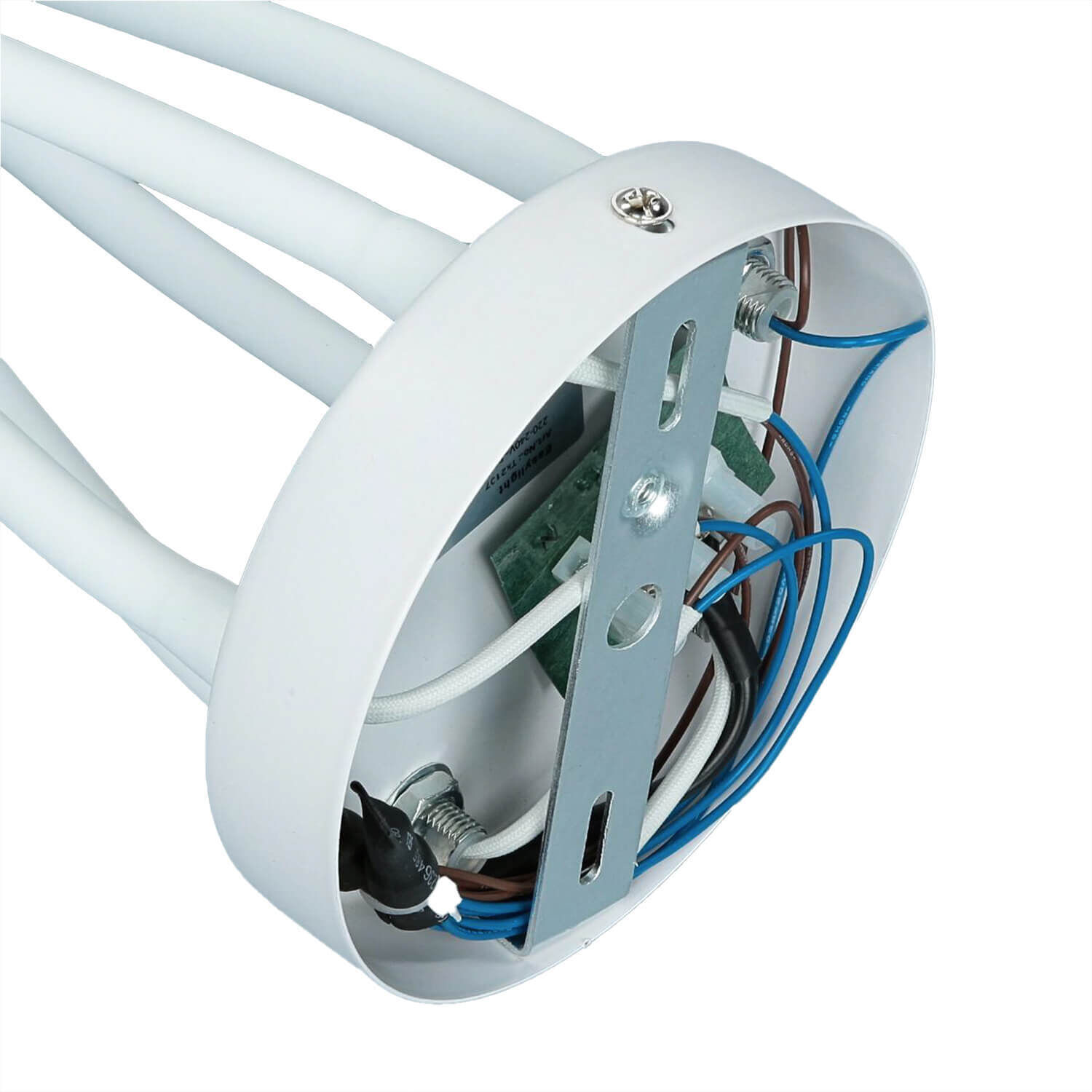 Bunte Deckenlampe Kinderzimmer flexible Arme 5flmg Maschine, Rad