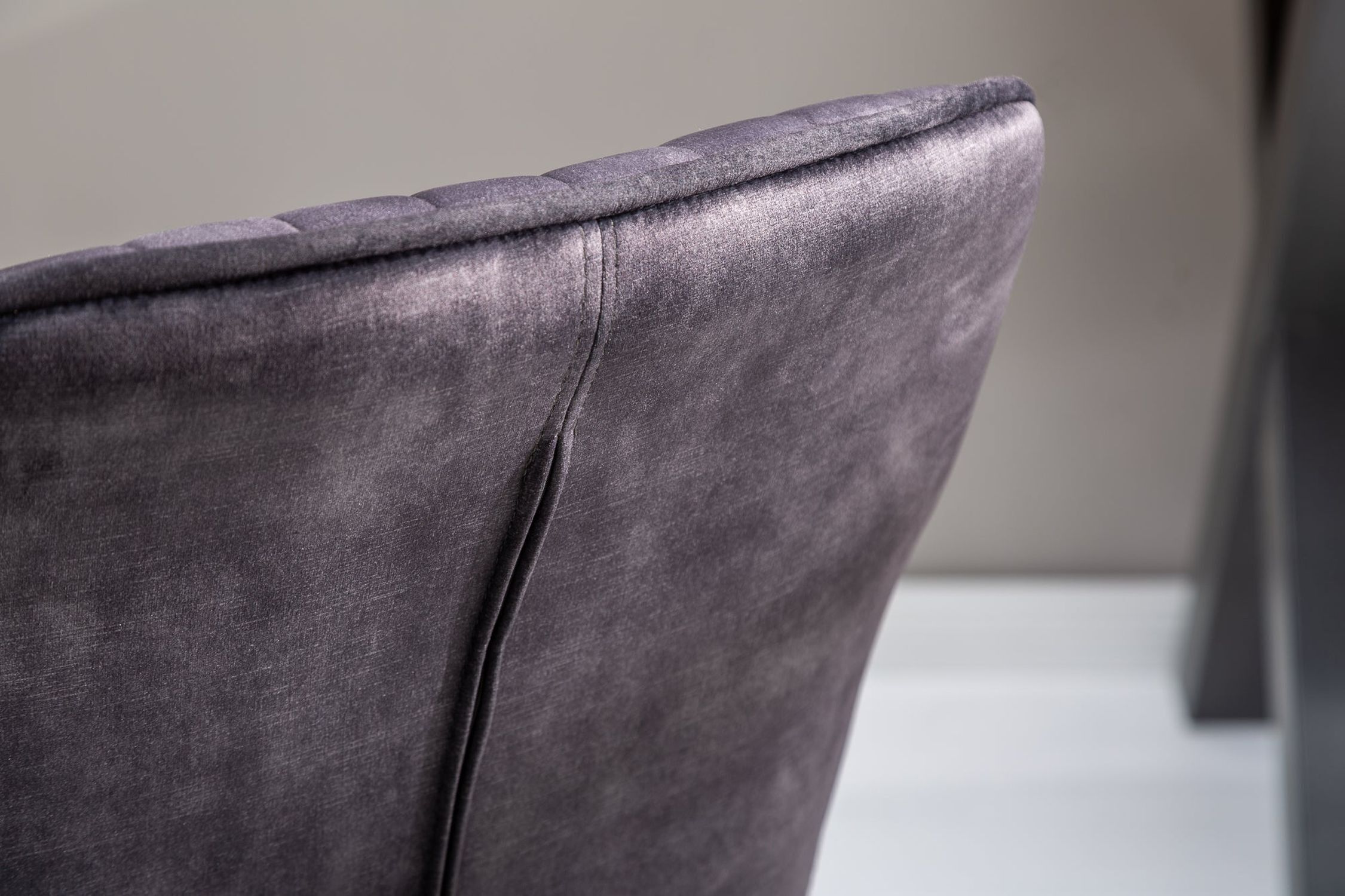 Chaise de bureau velours métal gris noir réglable en hauteur Kissen, Dekoration für Zuhause, Couch, Mobiliar, Stuhl