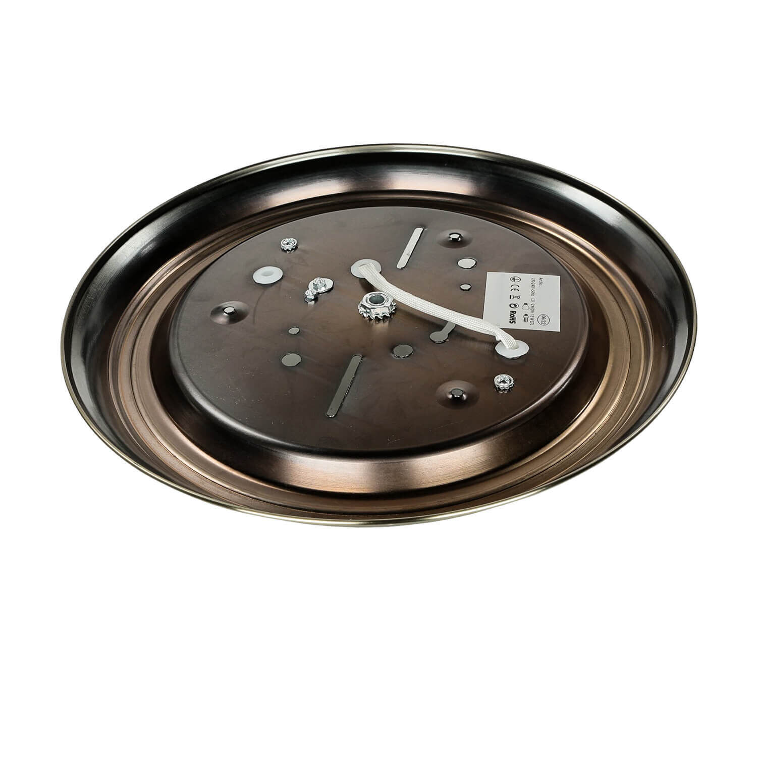 Elégant plafonnier salon Art Nouveau 2xE27 TOP Uhr, Wanduhr