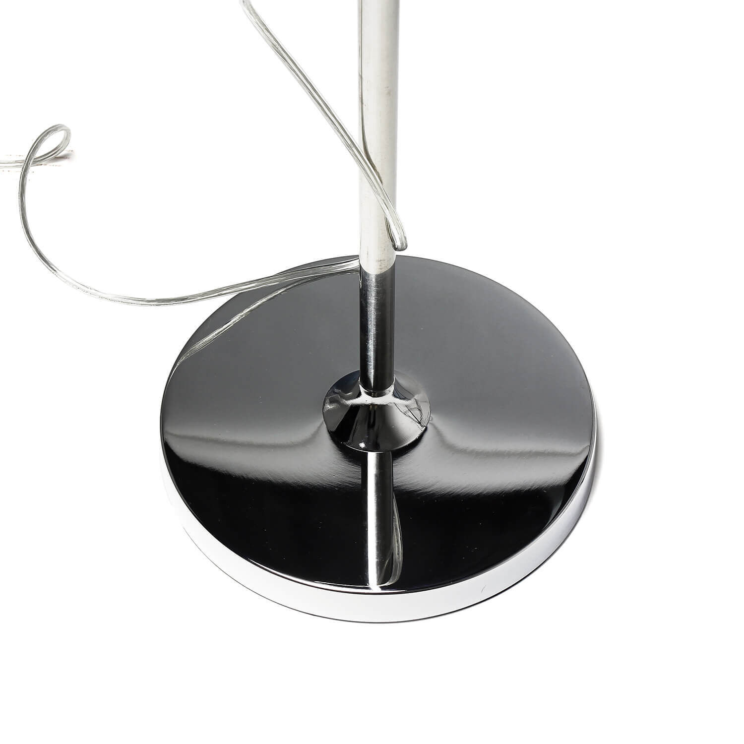 Stehlampe Wohnzimmer Leseleuchte Chrom Weiß Bauhaus lampsockel, stahl, chrom, bodenlampe, kabel