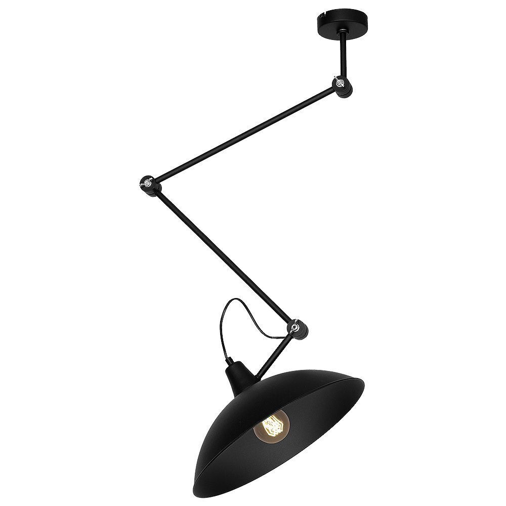 Schwarze Deckenlampe Wohnzimmer Leuchte Decke