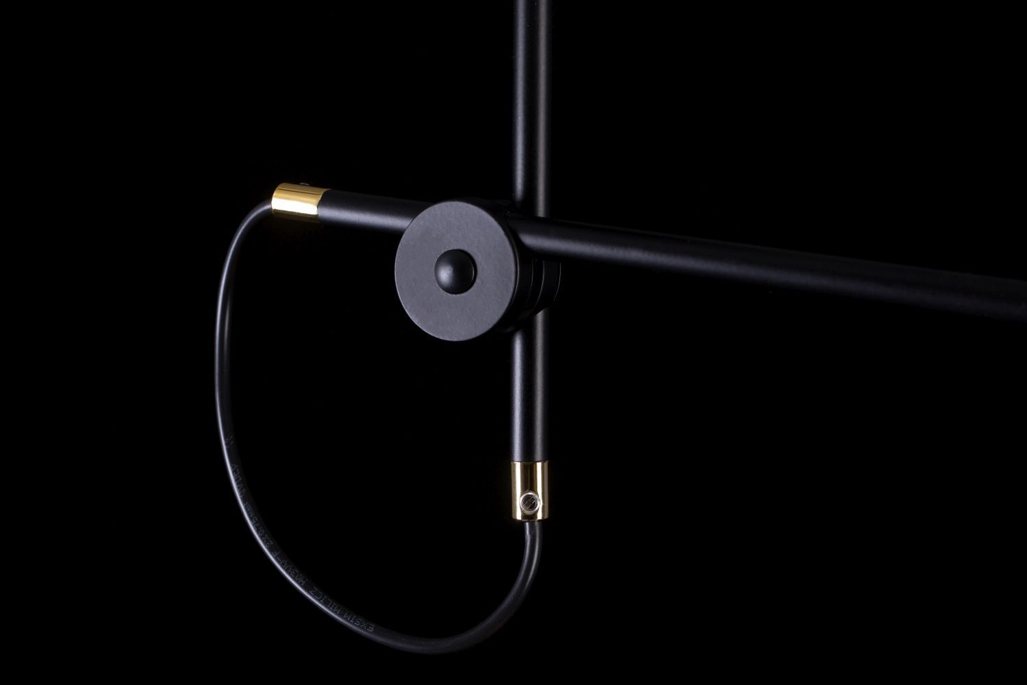 Hängelampe Stoff Metall Schwarz Silber Gold verstellbar Elektrisches Gerät, Mikrophon