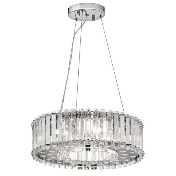 Pendelleuchten Kristall Chandelier, Deckenleuchte, Kristall, Metallrahmen, Ringform