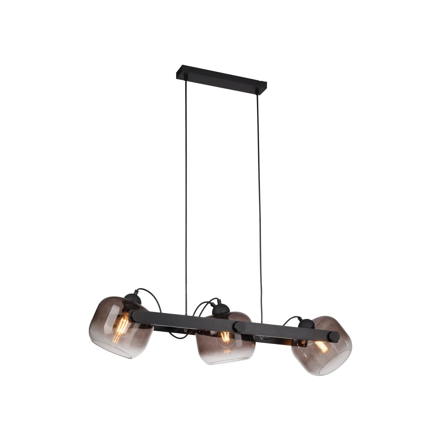 Blendarme Hängelampe Glas Metall E27 90 cm schwenkbar Leuchter, Lampe, Leuchte