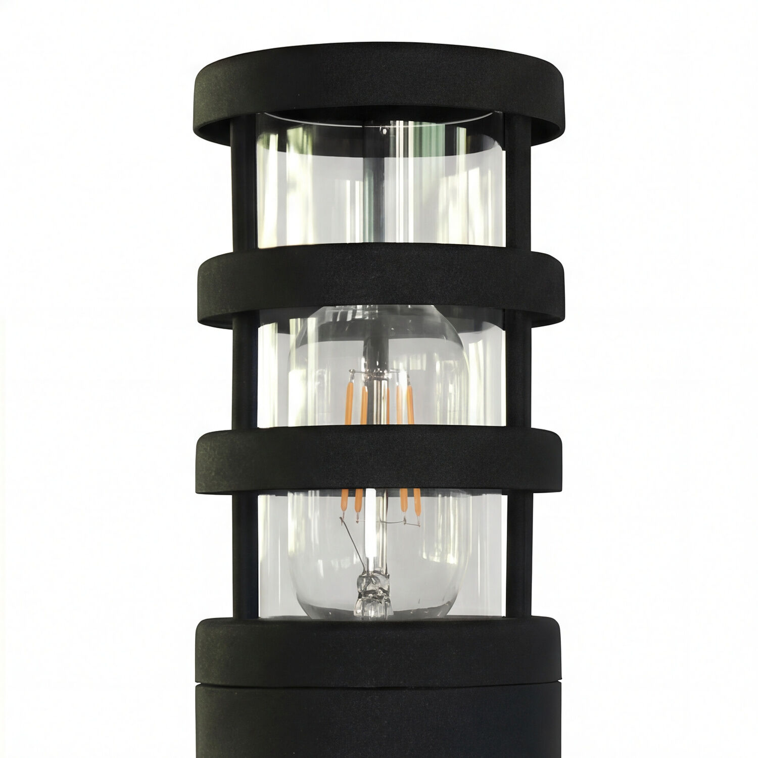 aussen_stehleuchte_wegeleuchte_alysone_1_flammig_edelstahl_schwarz_skandinavisch_07 Lampe, LED Edison, Standlampe, Metallrahmen, Glühbirne sichtbar