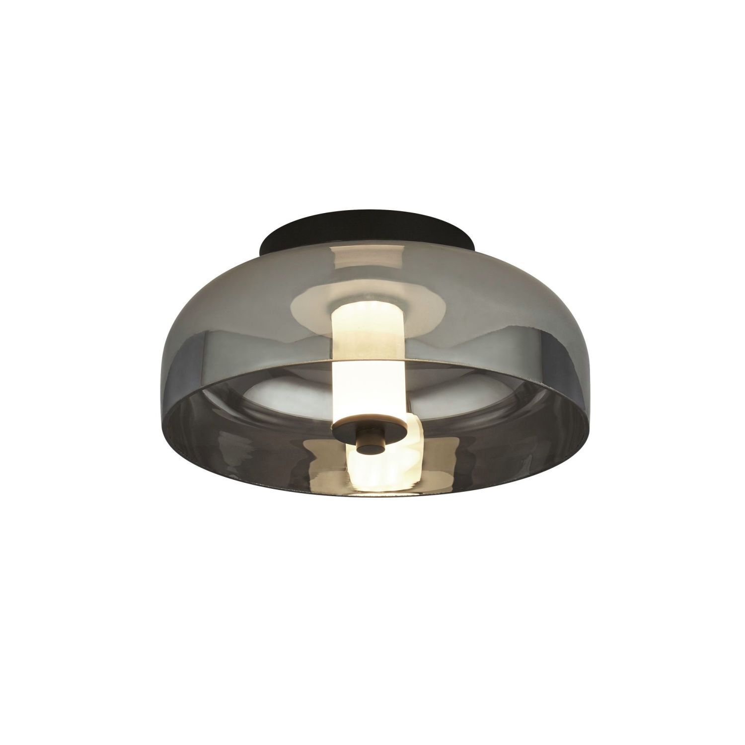 Deckenlampe LED Schwarz Rauchgrau 3000 K 389 lm Ø 30 cm