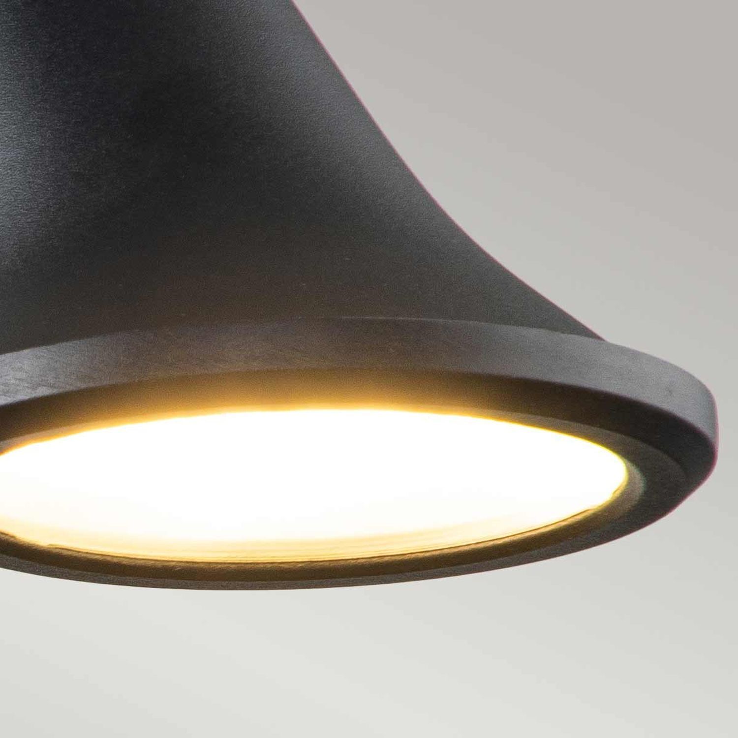 LED Außenleuchte Edelstahl H: 20,8 cm IP66 Schwarz schwenkbar