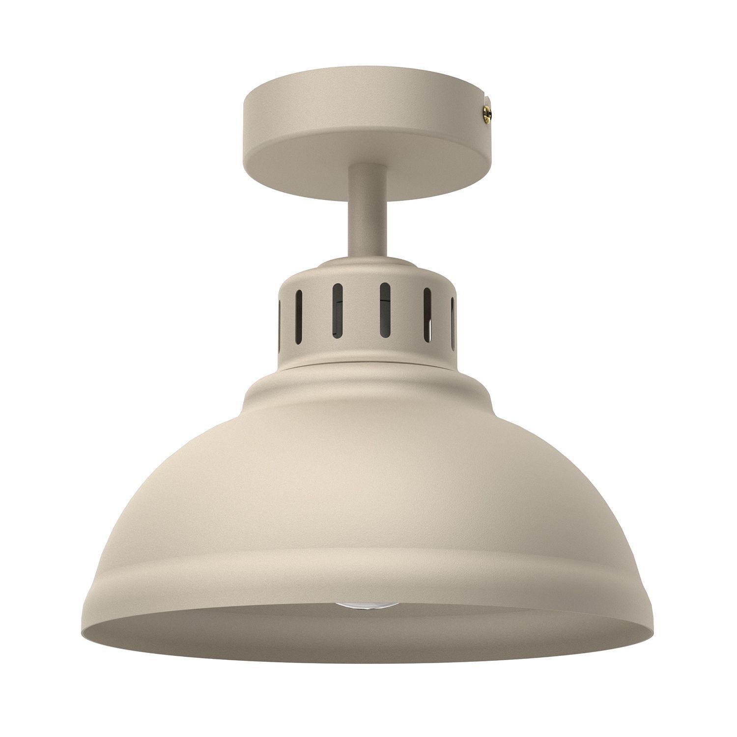 Loft Deckenlampe Metall Beige H:23 cm E27 dekorativ