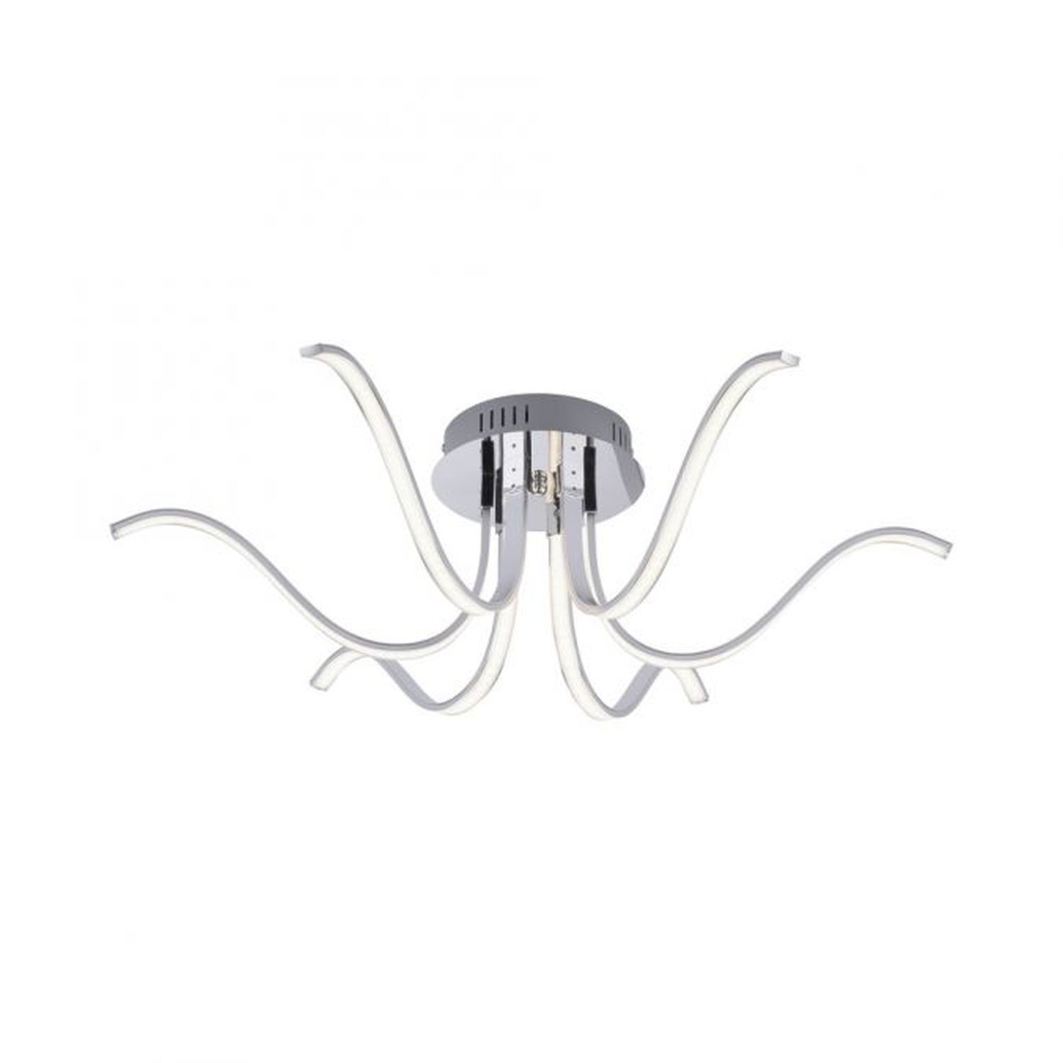 Plafonnier LED métal chromé 3000 K 4 W L:67 cm Deckenleuchte, Kronleuchter, Lampe