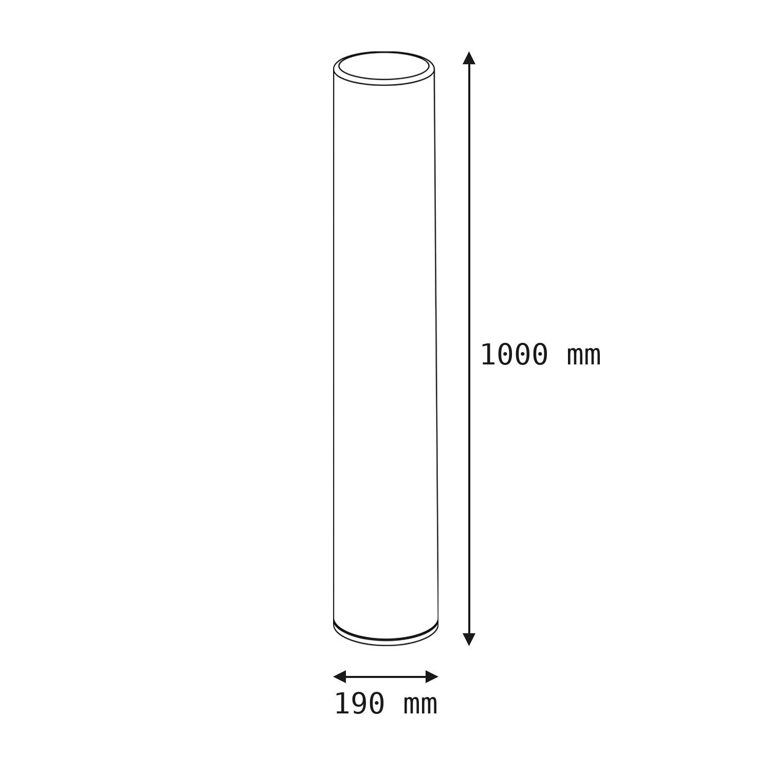 roll, Zylinder, Schlauch, Abmessungen, 1000mm