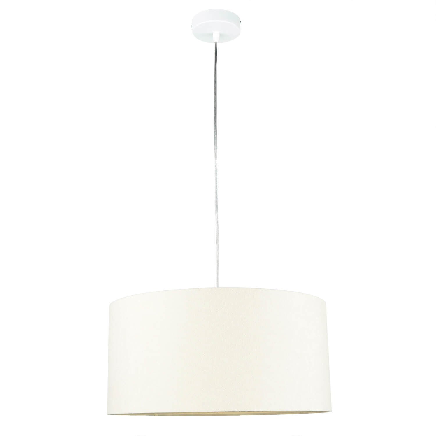 Suspension Rétro Crème Or Tissu rond Salle à manger