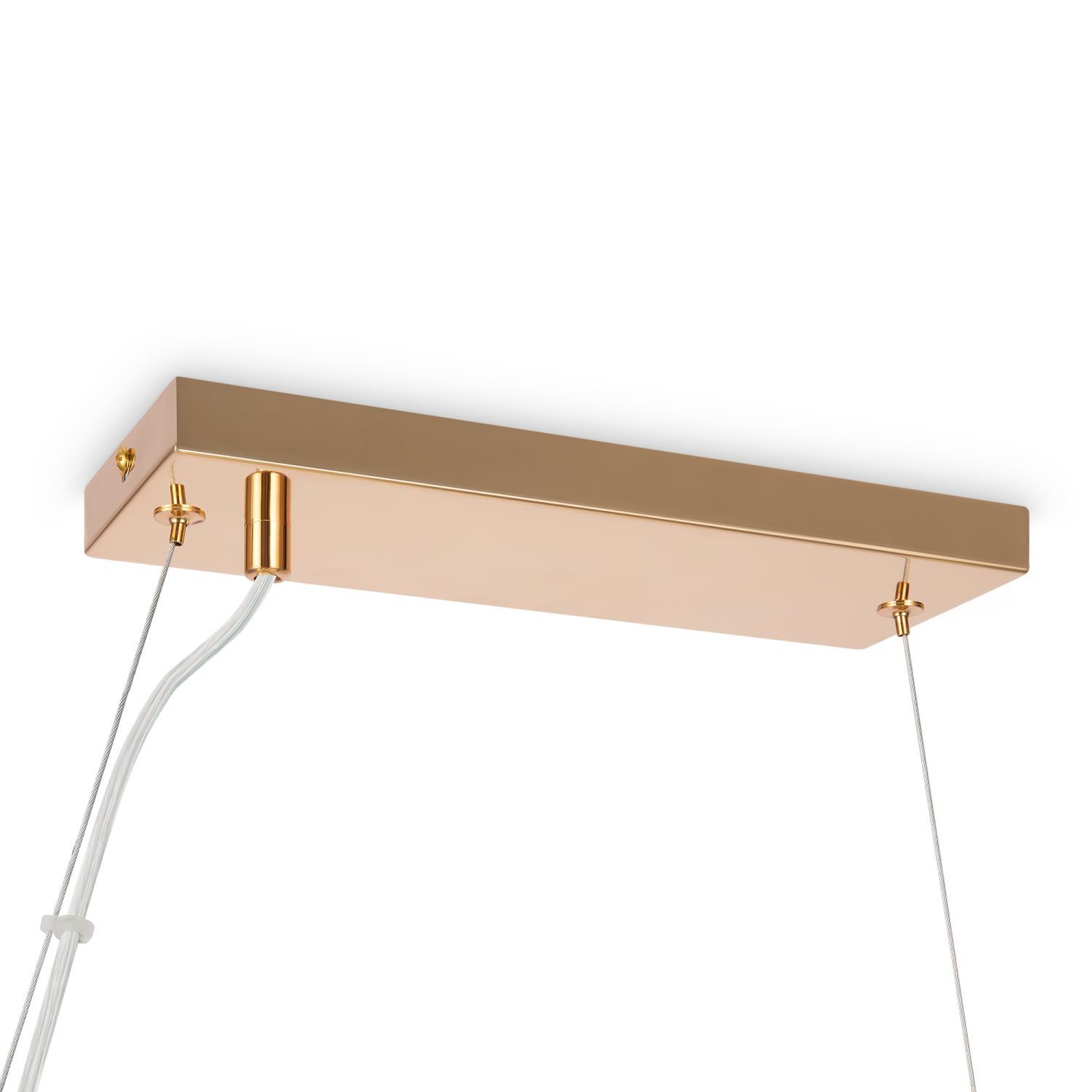 Lampe à suspendre métal verre fumé H : max. 133,9 cm G9 Moderne