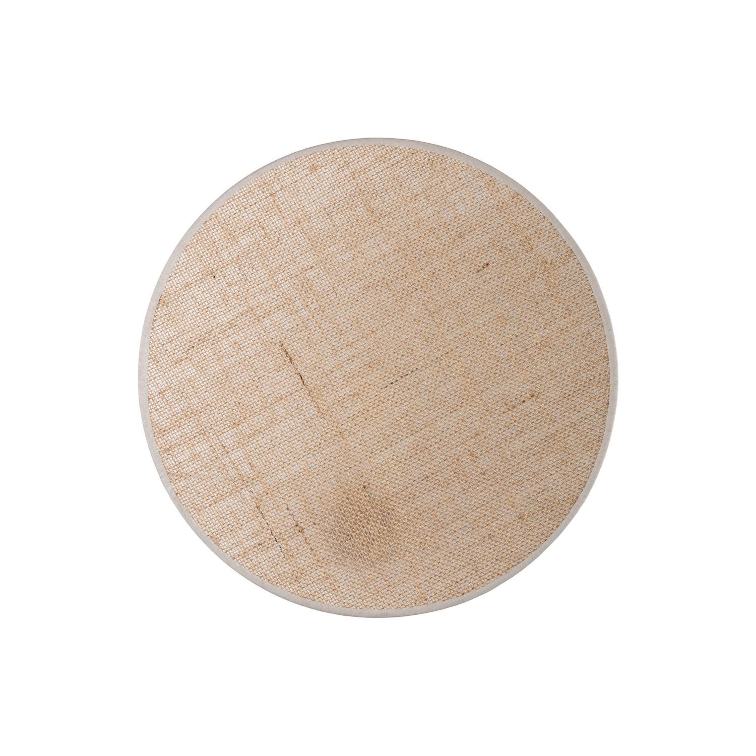 Wandleuchte Stoff Holz rund indirektes Licht E27 Braun Ø 36 cm Sperrholz, Holz, Dekoration für Zuhause