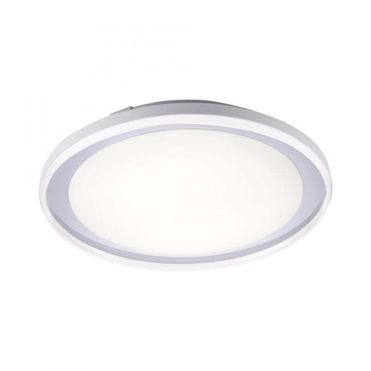 LED Deckenleuchte blendarm IP44 28 W B:45 cm in Chrom Deckenleuchte, Leuchte, Teller