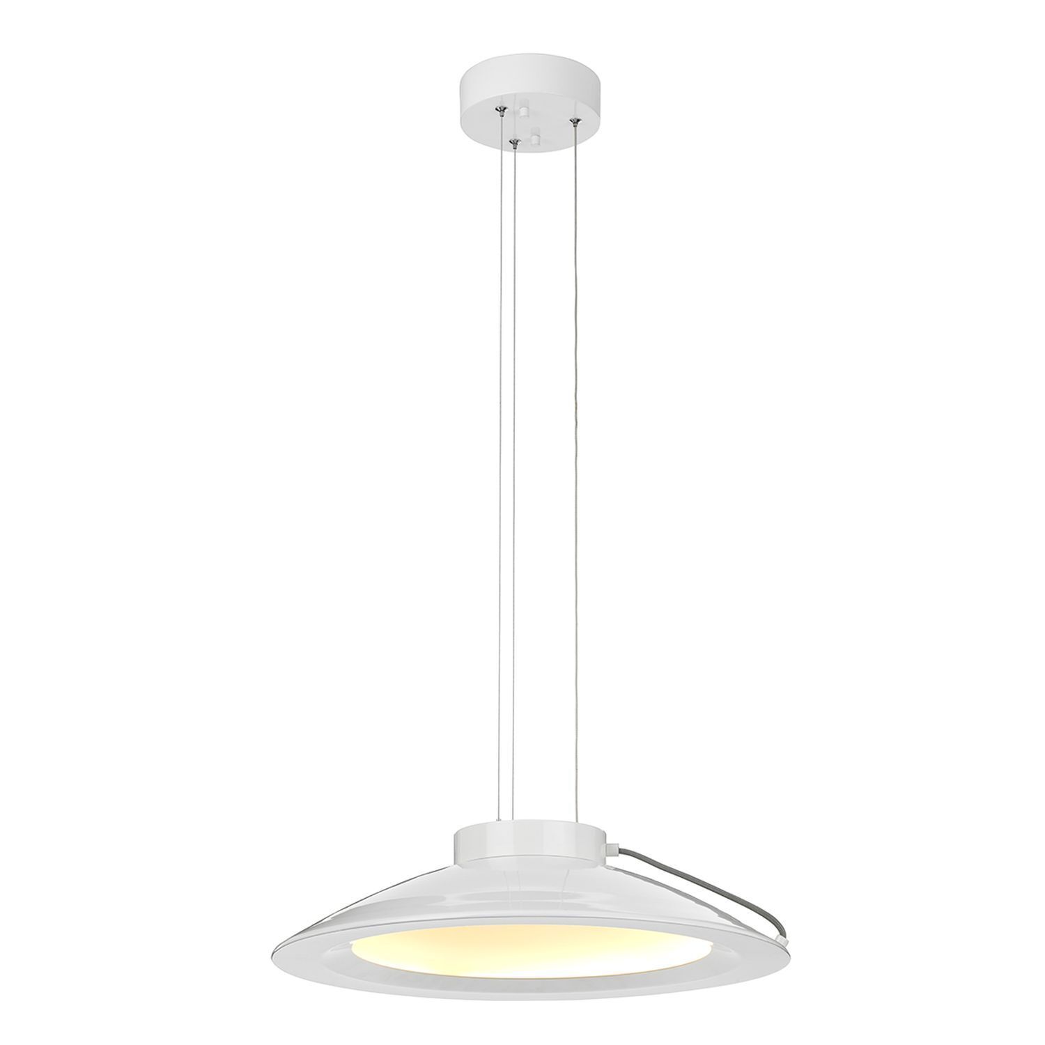 Lampe LED blanche suspendue KOPPLA Ø35cm Lampe rétro