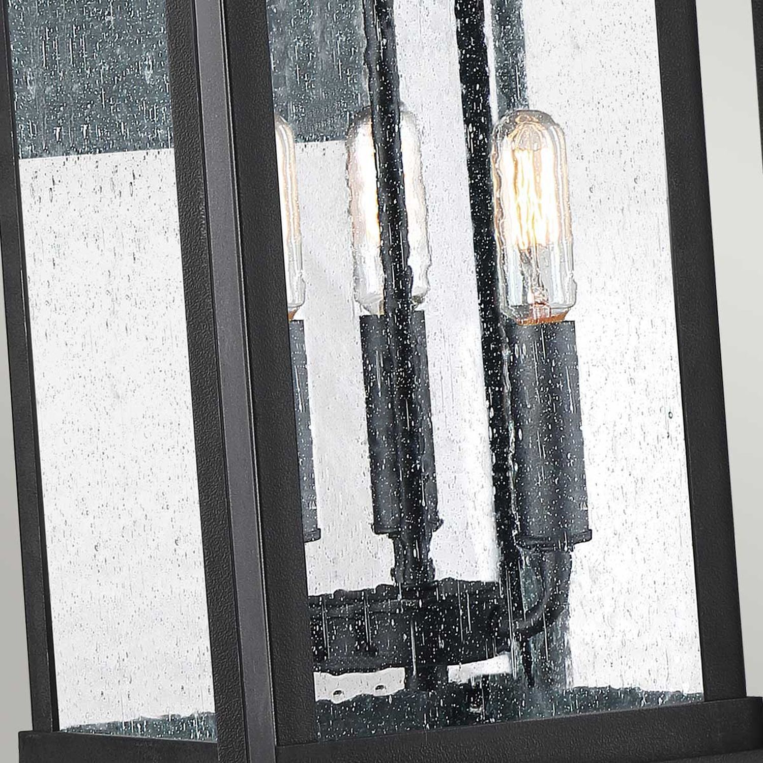 Außenwandlampe Schwarz 43,3 cm hoch IP44 Vintage 3x E14