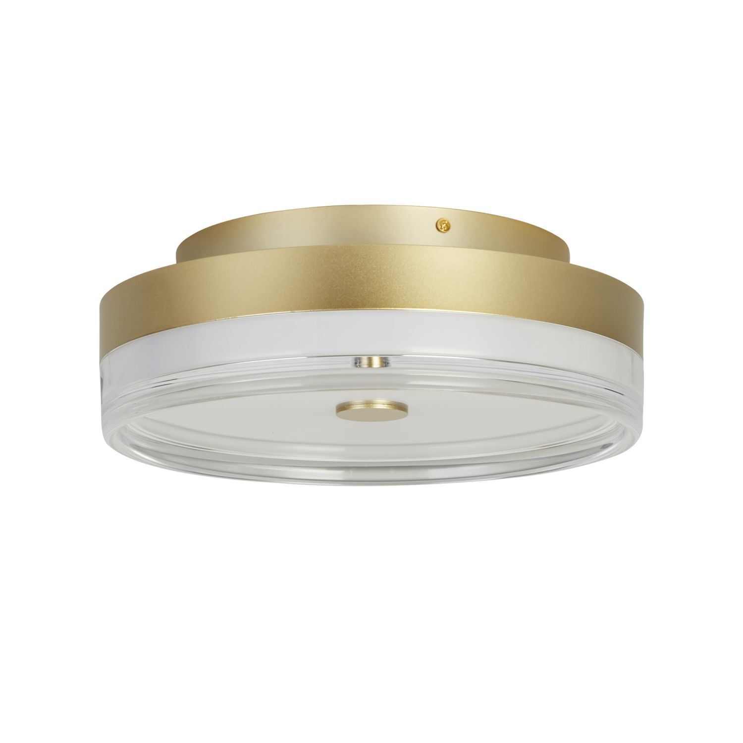 Runde LED Deckenleuchte Metall in Gold Ø40 cm 1850 lm