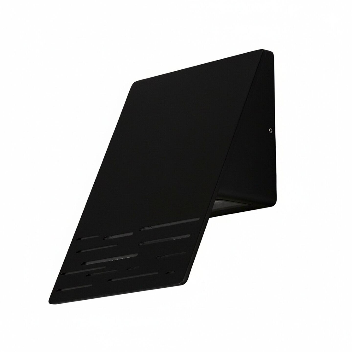 LED Außenwandleuchte IP44 Aluminium Glas 6 W 700 lm Laptopständer, Schwarz, Glatt, Belüftet, Faltbar