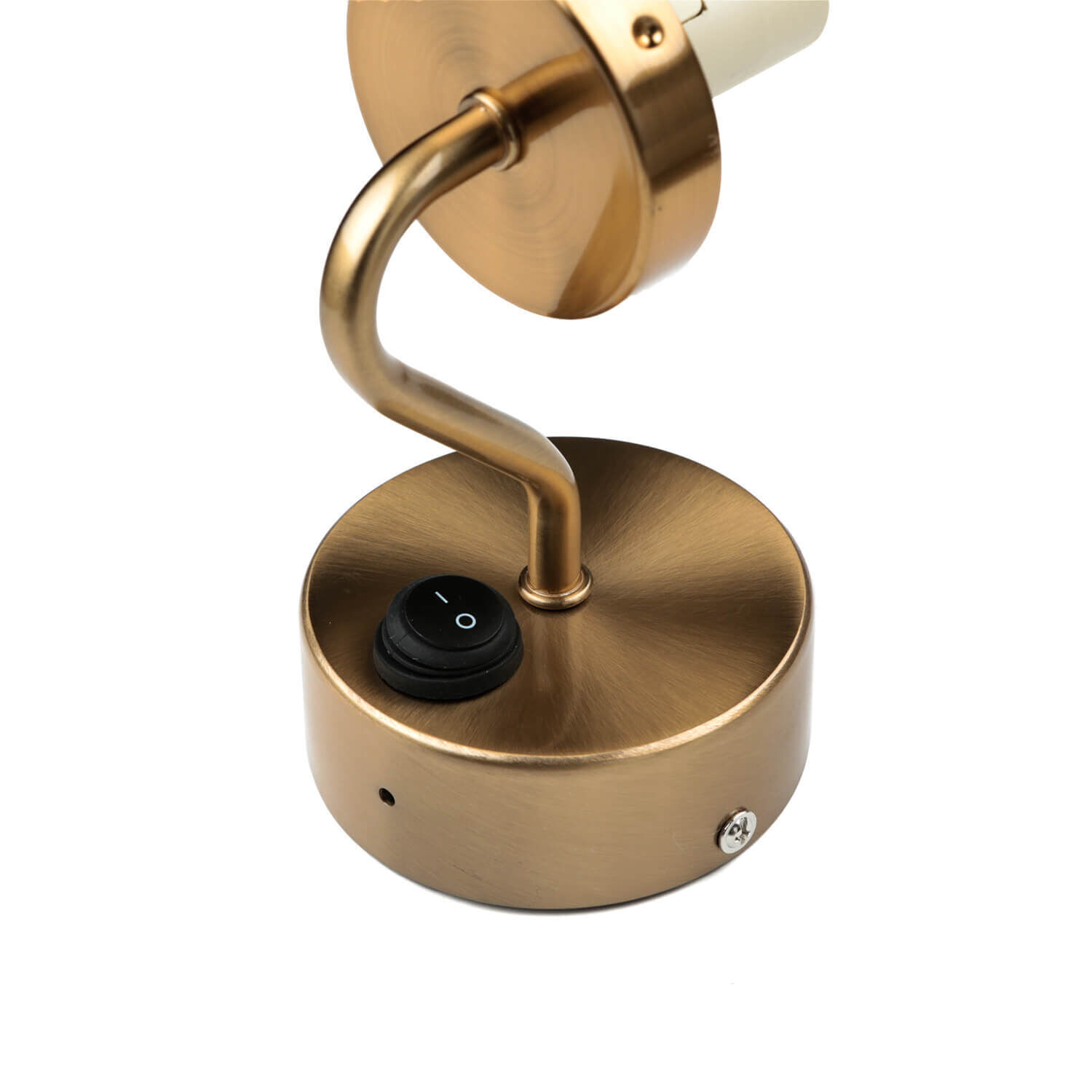 Lampe de salle de bain IP44 avec interrupteur en laiton blanc Bronze, Badezimmer, Drinnen, Zimmer, Duscharmatur